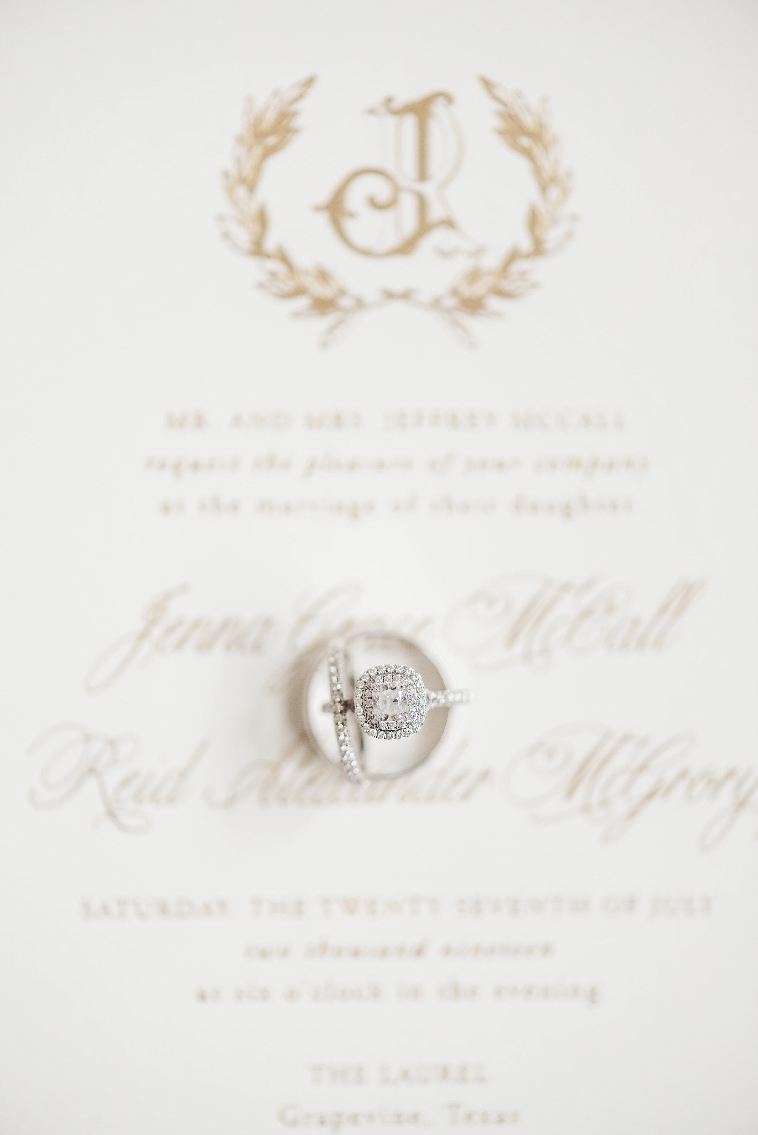 custom gold foil wedding invitations- - pink champagne paper
