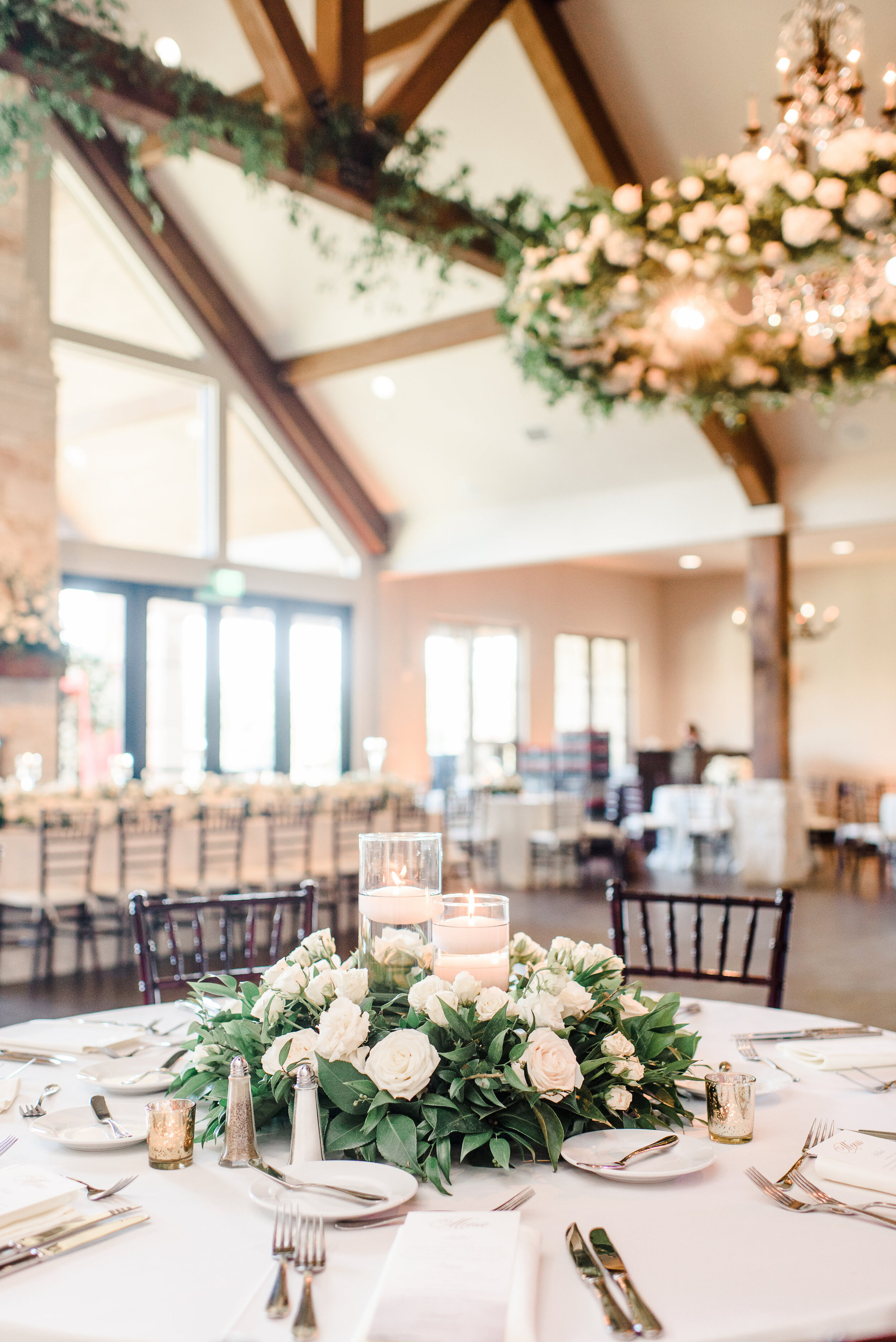 classic white and gold wedding - pink champagne paper