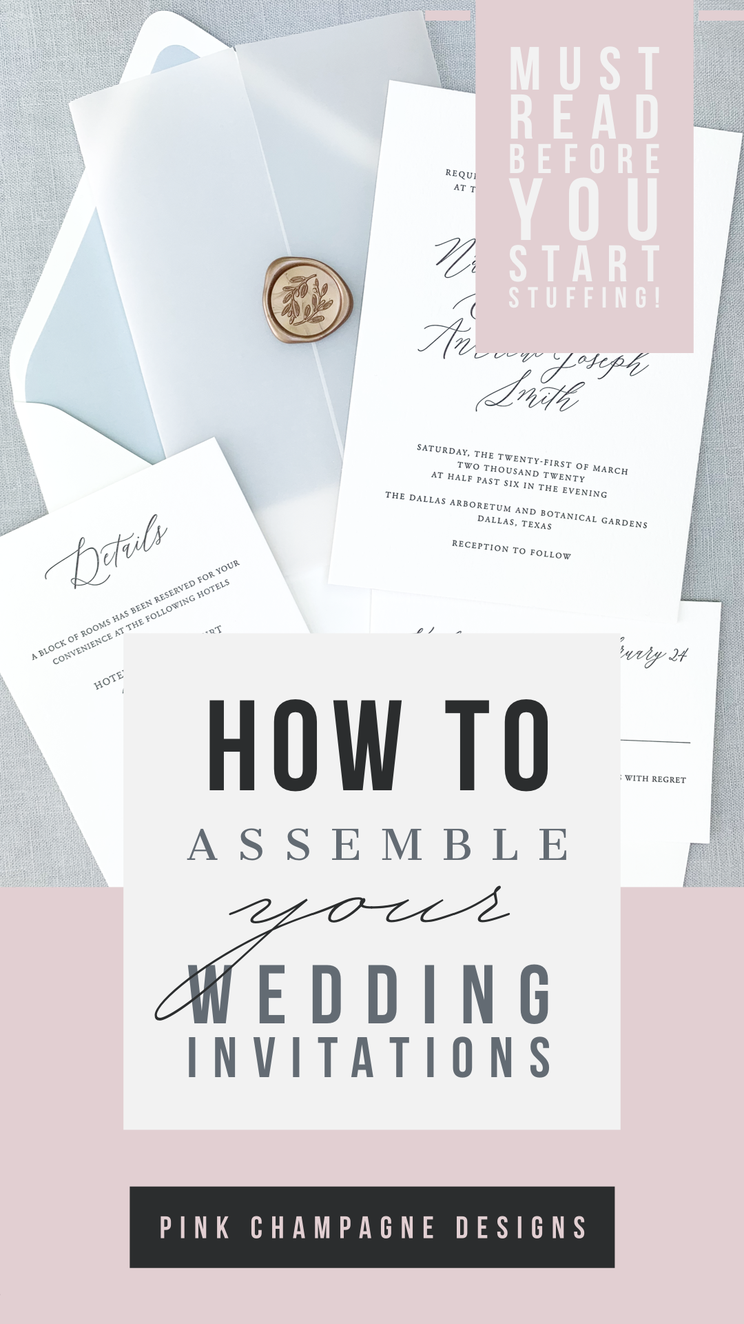How to Assemble Wedding Invitations Like a Pro!