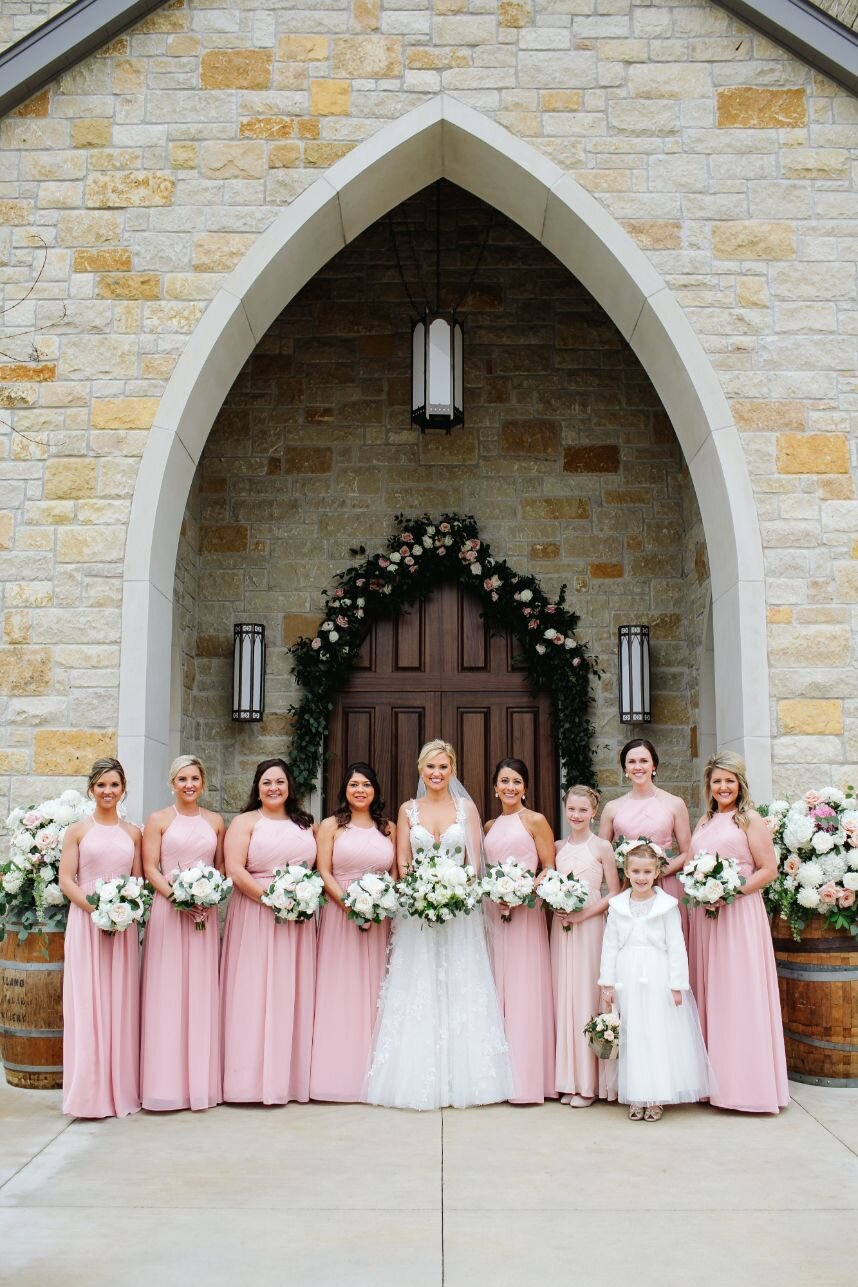 pink champagne designs summer wedding bridesmaids dresses.jpg