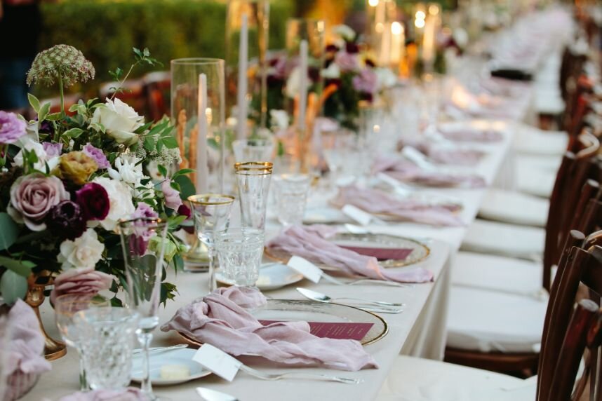 al fresco wedding reception with pink champagne designs.jpg