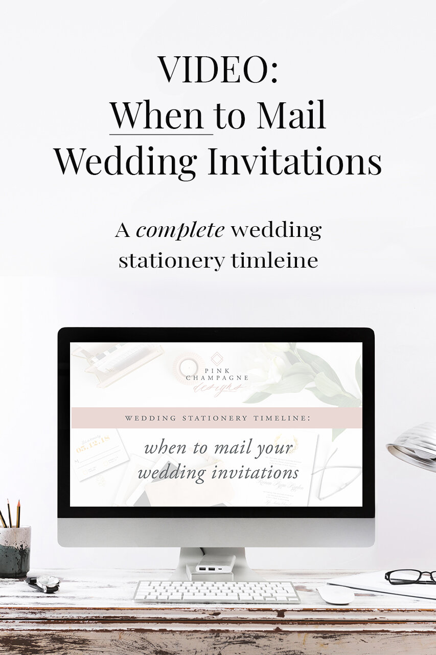Wedding Stationery Timeline — Pink Champagne Designs: Wedding, Event ...
