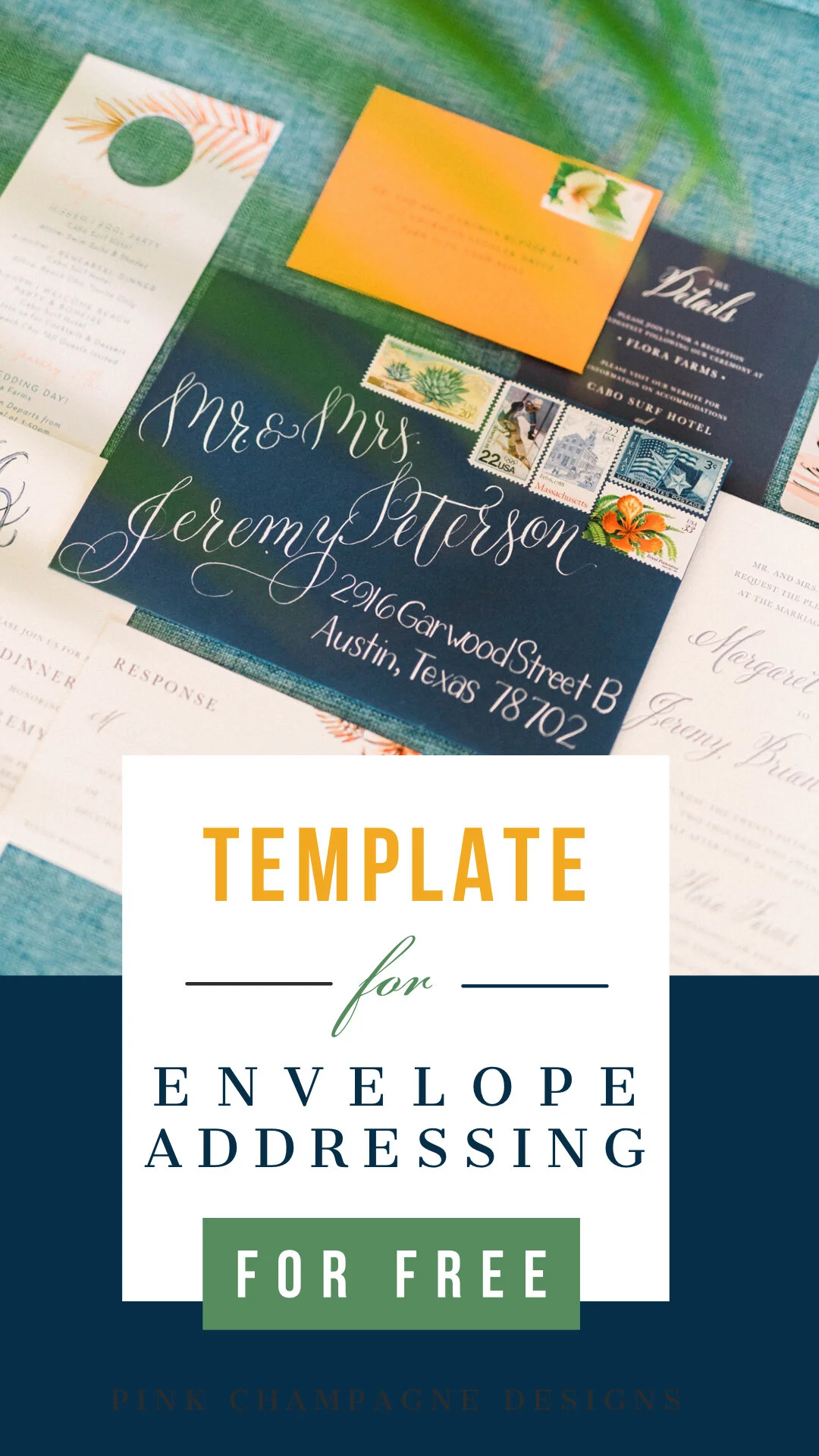 FREE Guest List Template for Envelope Addressing