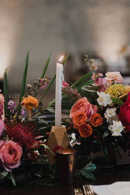 colorful wedding tablescape pink champagne designs.jpg