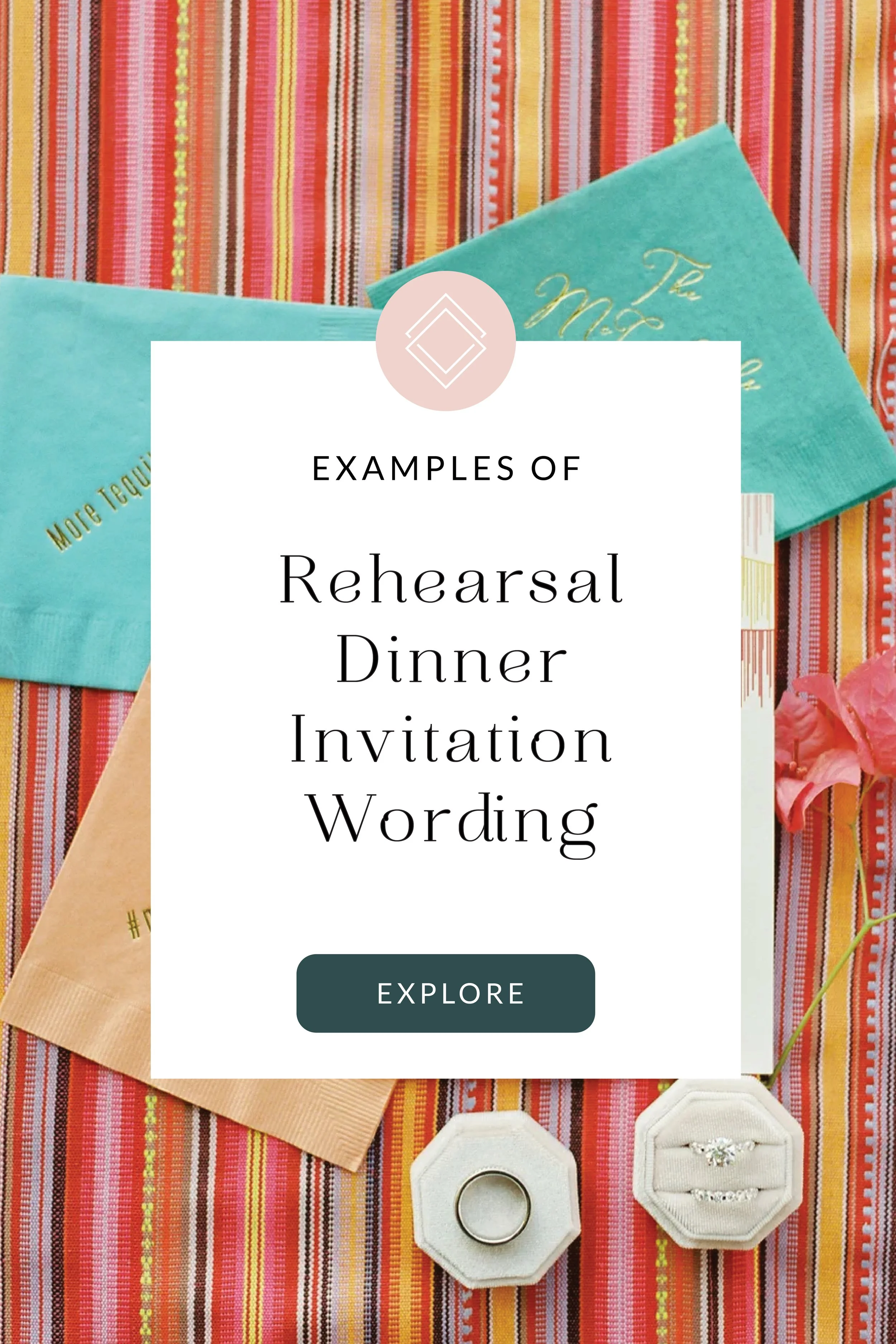 Rehearsal Dinner Invitation Wording Examples 