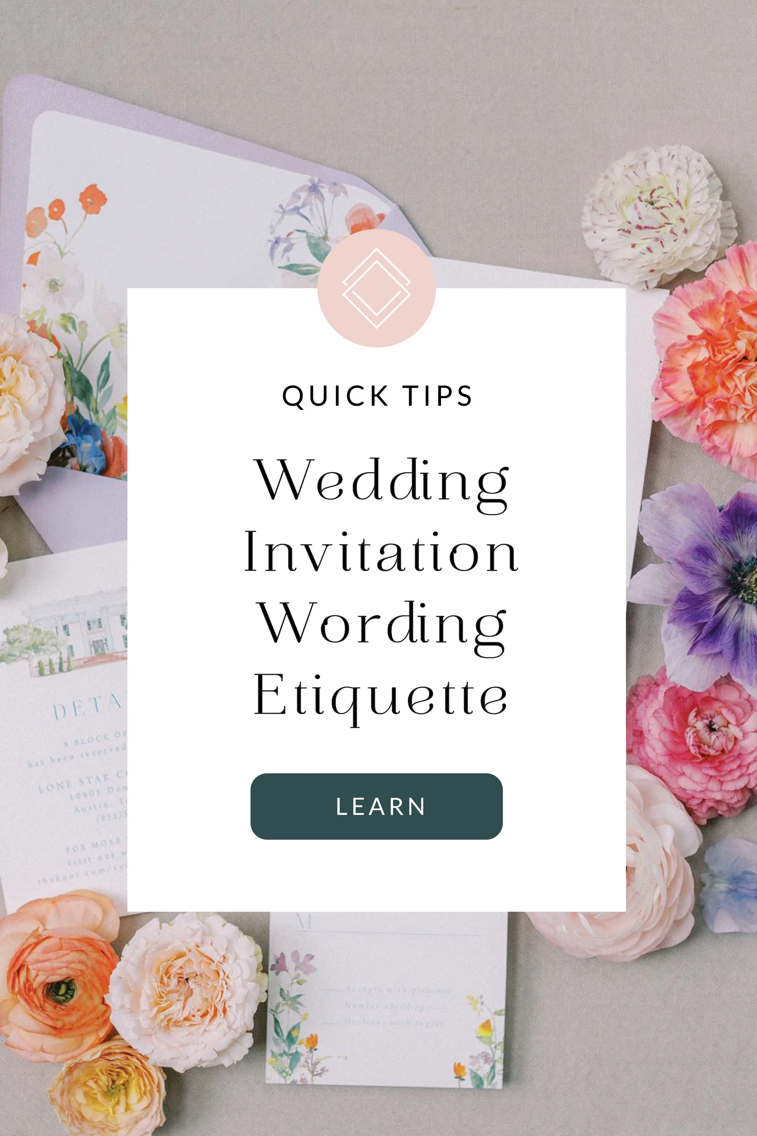 Quick Tips on Wedding Invitation Wording Etiquette
