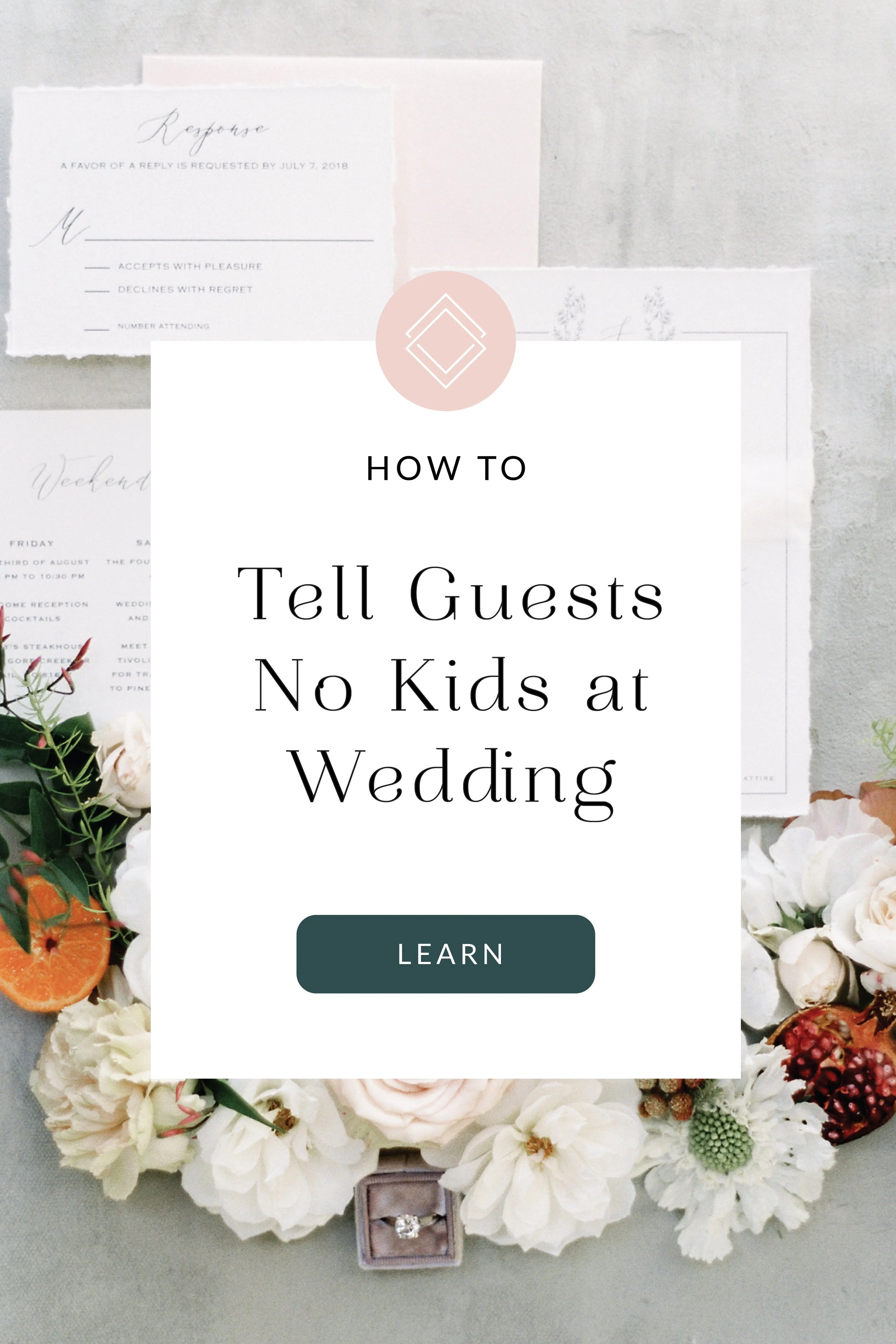 How to Tell Your Guests No Children at Your Wedding