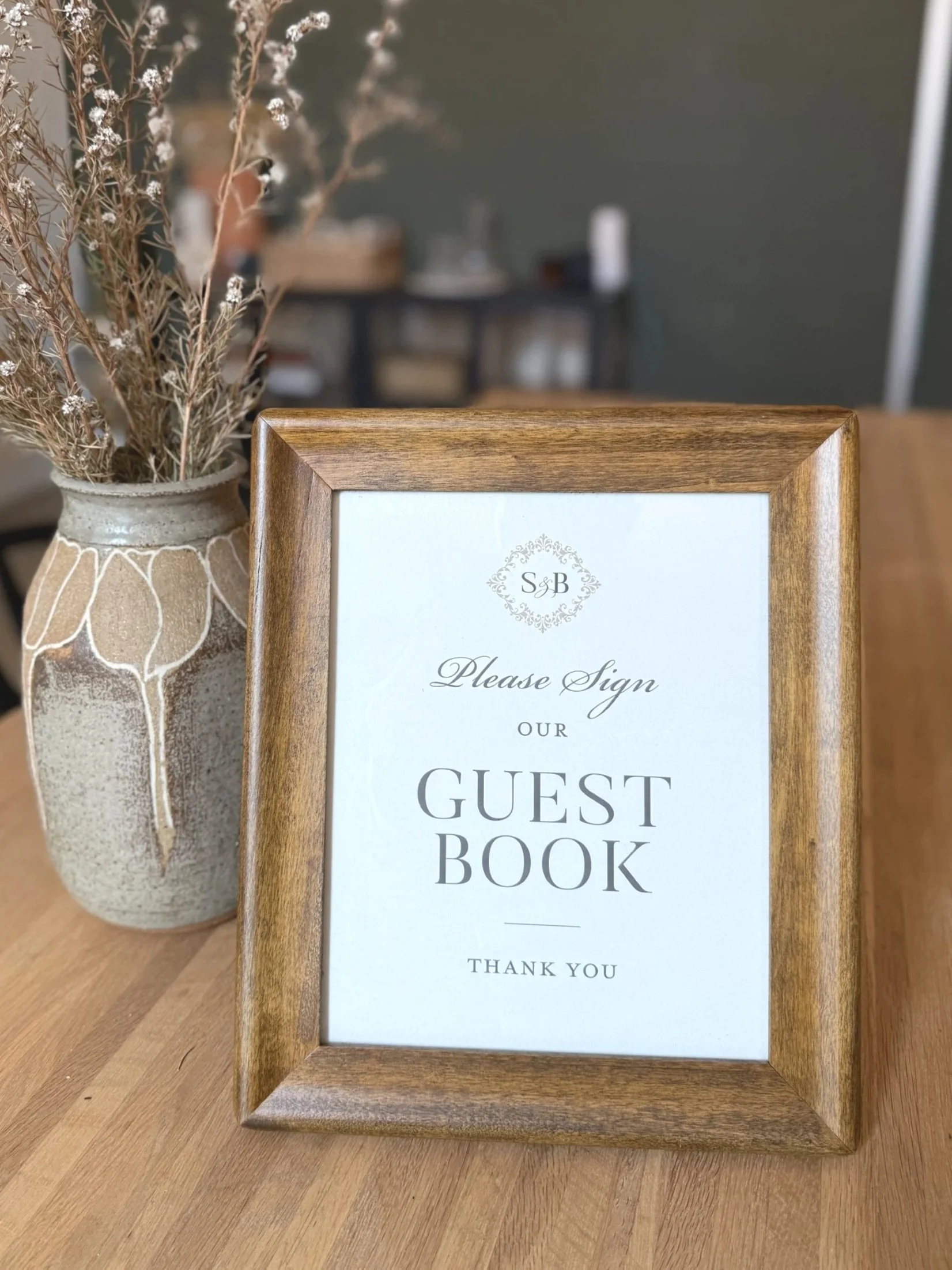 Dark Natural Wood Frame 8x10