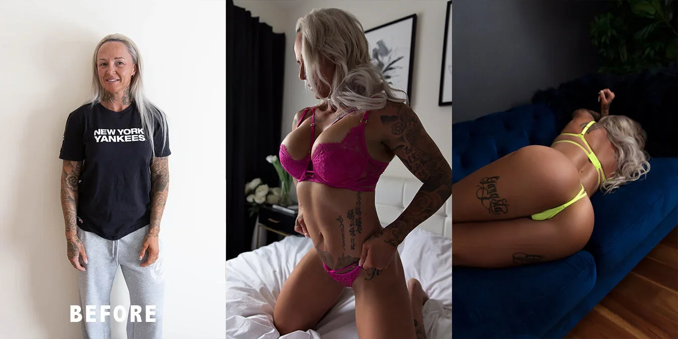  The journey from nervous to empowered — the transformation every woman experiences in a Brisbane boudoir shoot. 