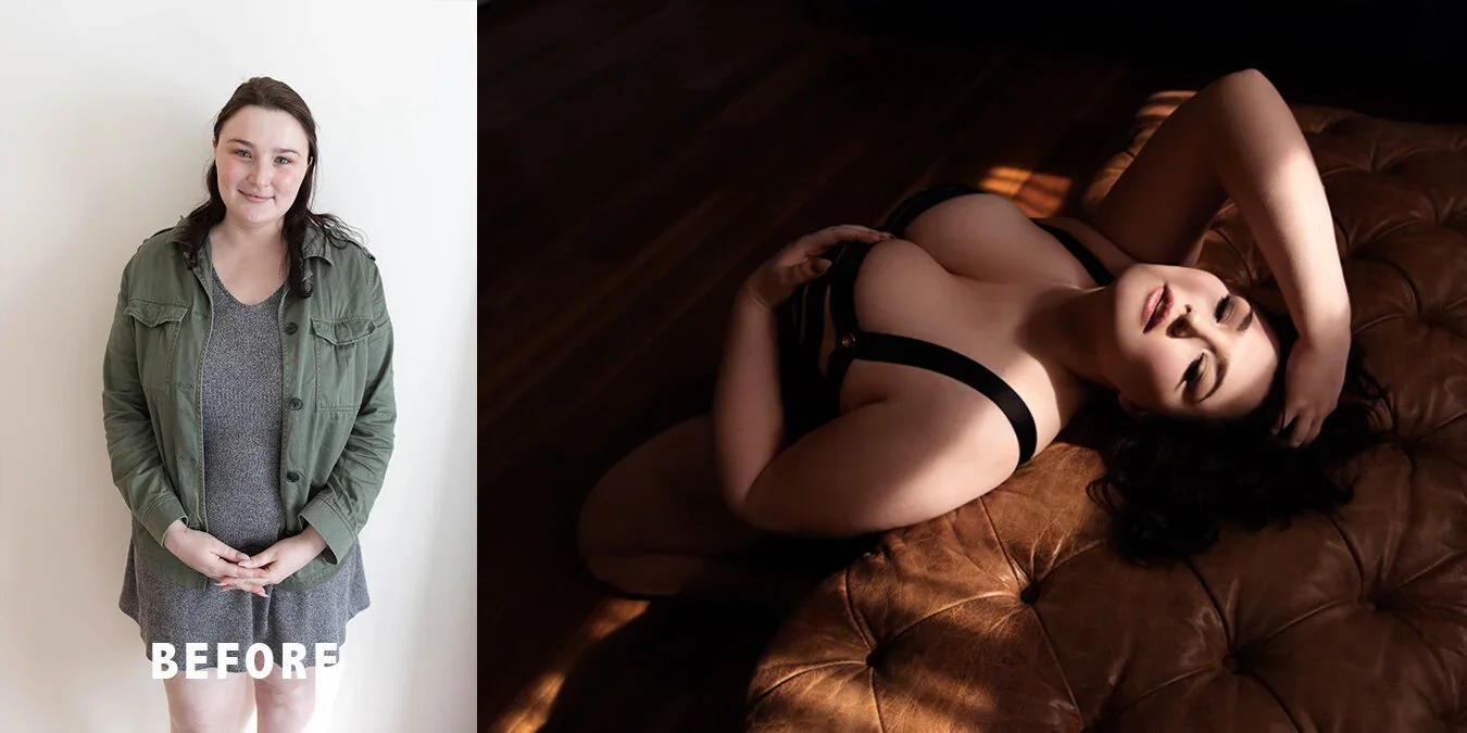  From hesitation to pride, a Brisbane boudoir shoot reveals the woman she always was inside. 