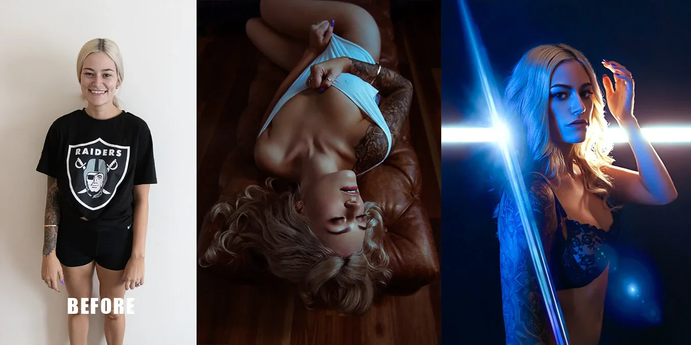  The journey from nervous to empowered — the transformation every woman experiences in a Brisbane boudoir shoot. 