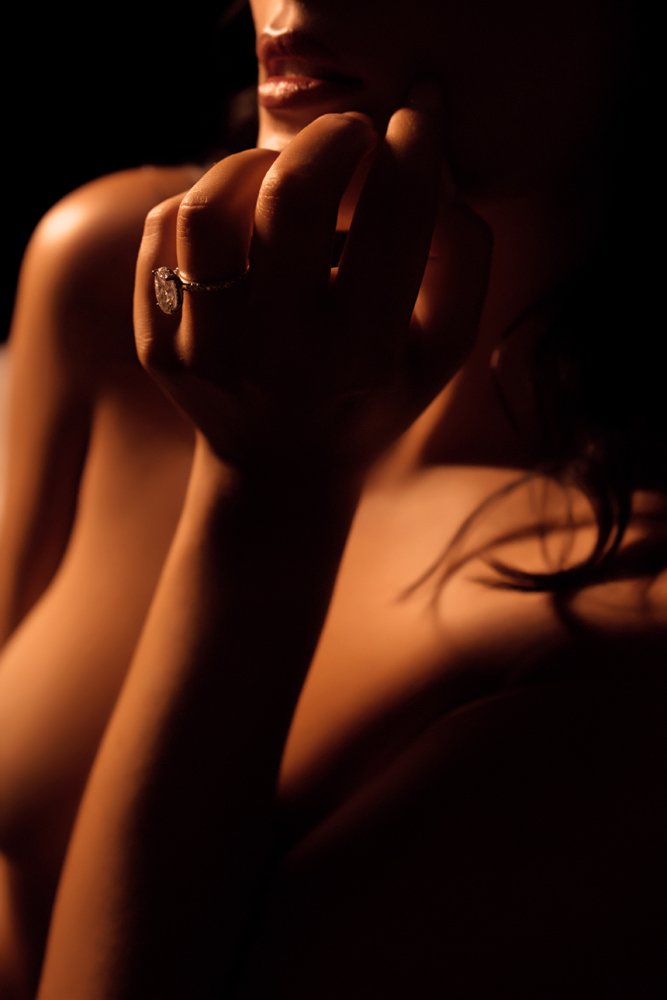 Custom bridal boudoir session in Brisbane studio