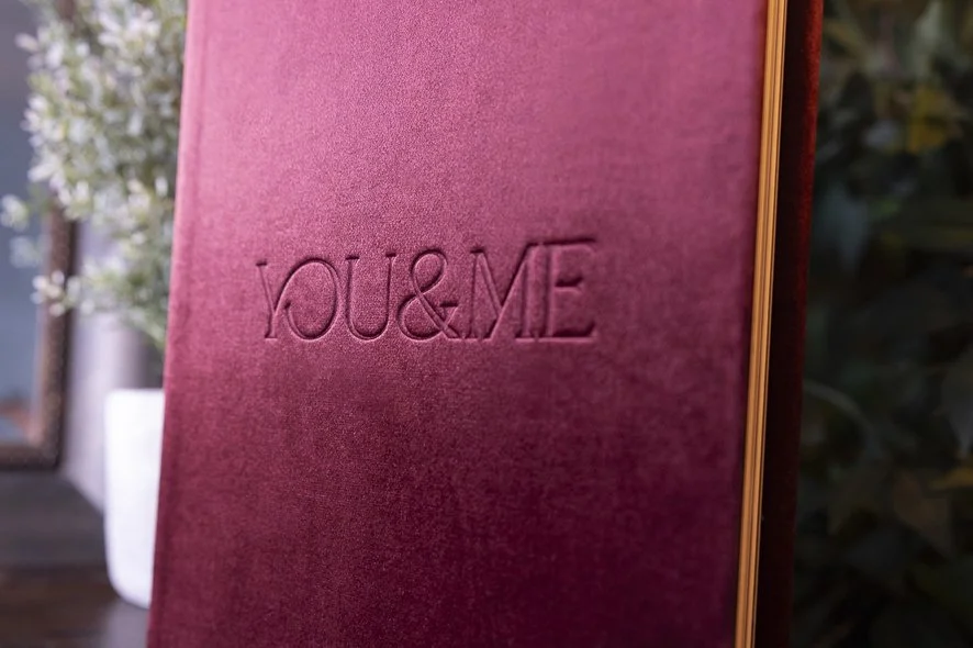 red velvet luxury boudoir album for couple