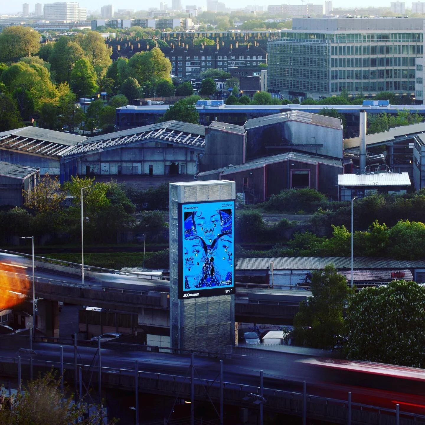 I&rsquo;ve been selected to feature my work in the Something Spaces x JCDecaux takeover of digital screens across the UK 😜💙 Thank you @something_inc @wherearetheblackdesigners and @roshannahbagley for this awesome opportunity!