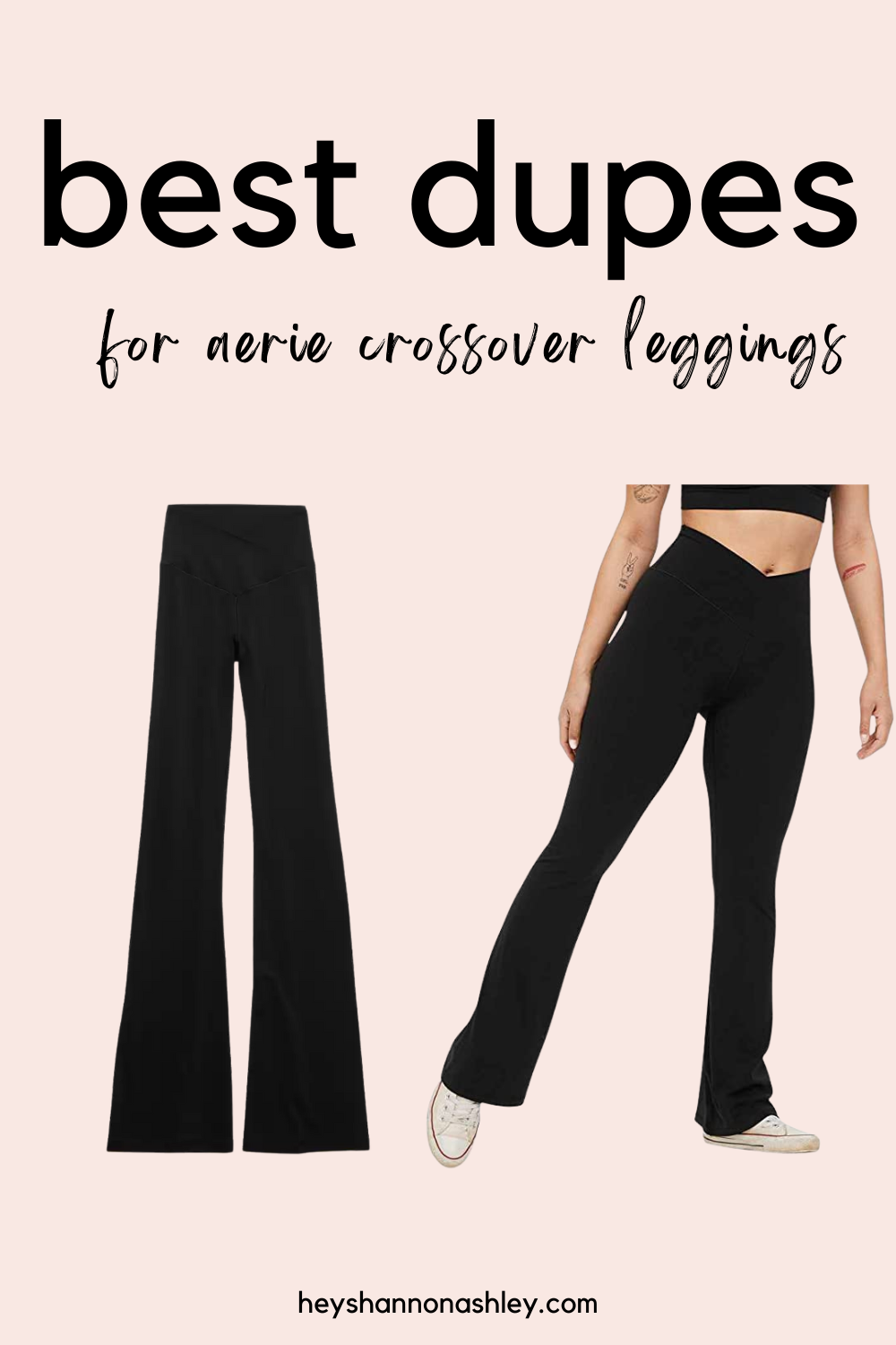 what to wear with flared crossover leggings｜TikTok Search