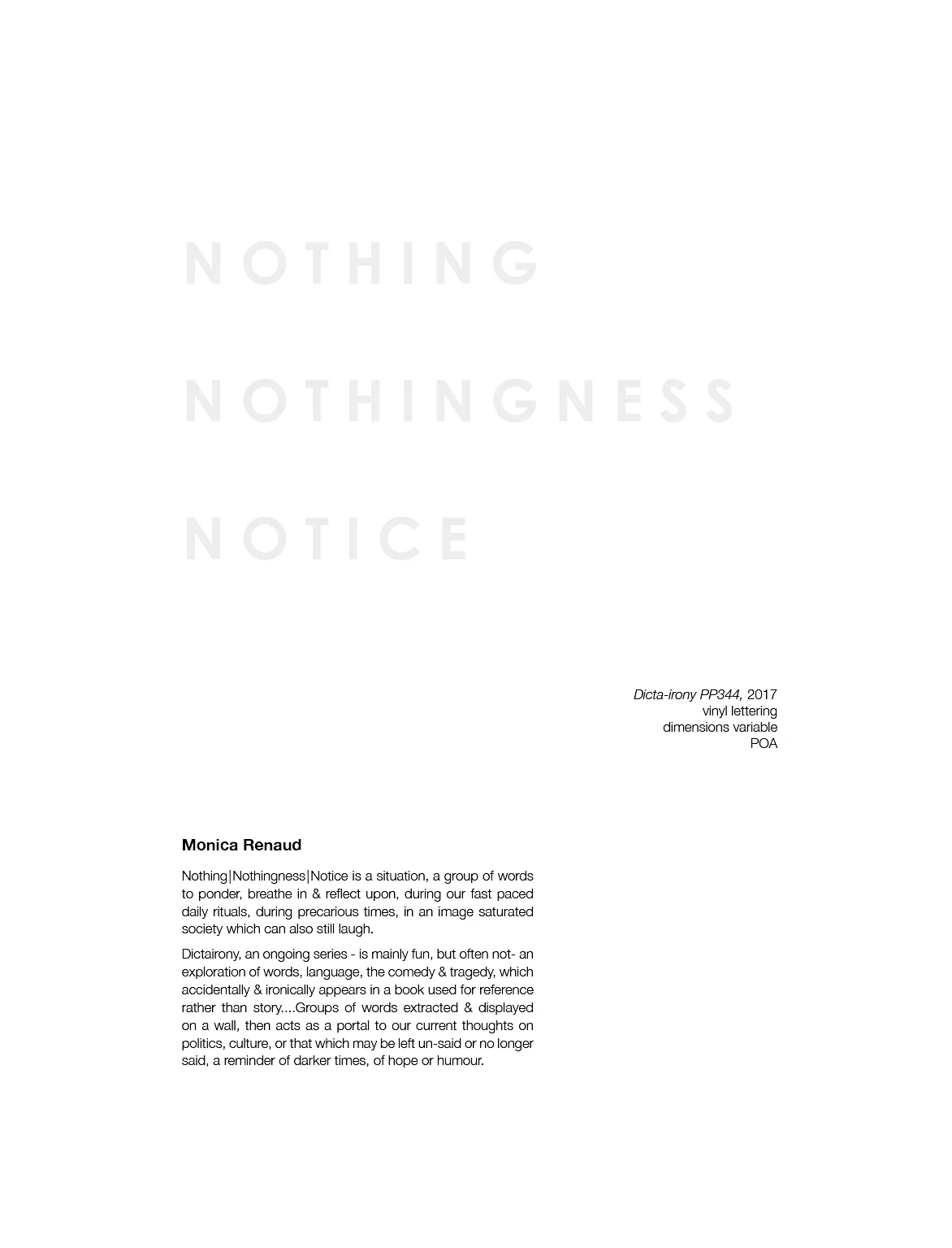 Dicta Irony PP344, Catalogue page, 2017
