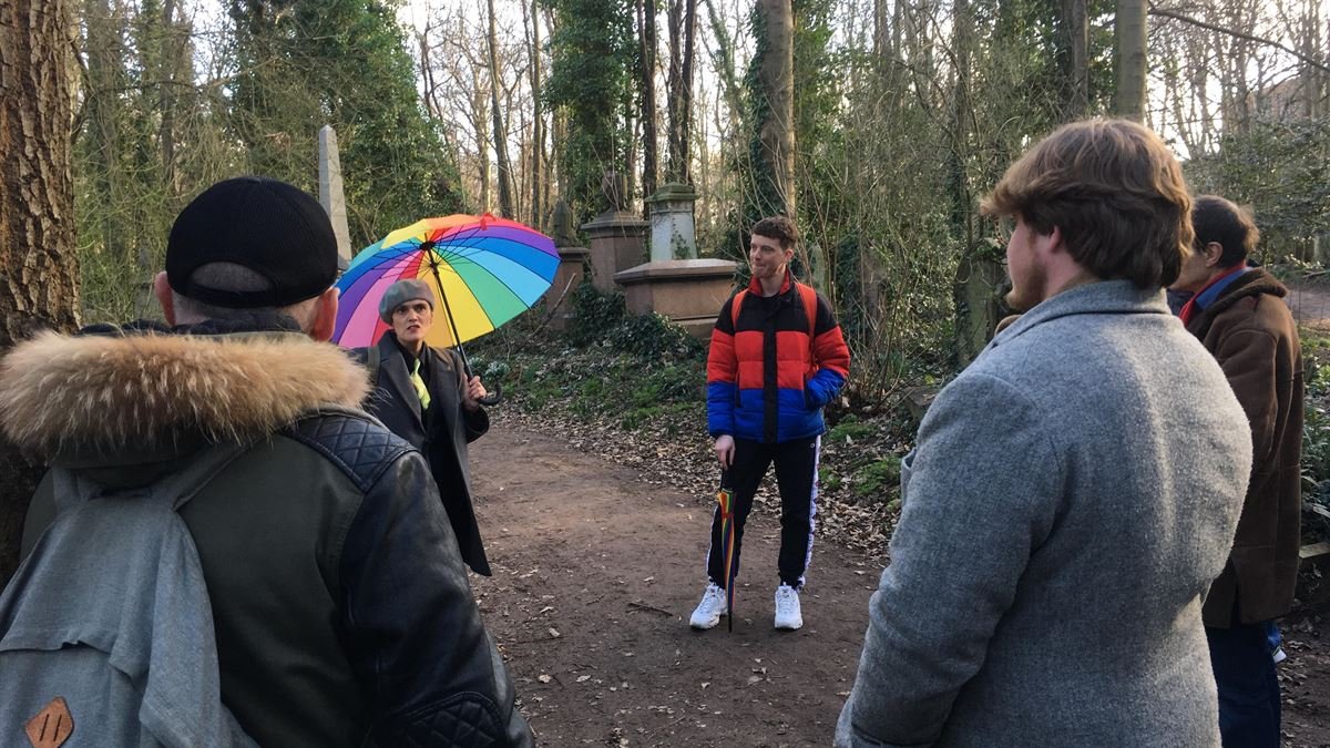 Queer History walking tour of Abney Park