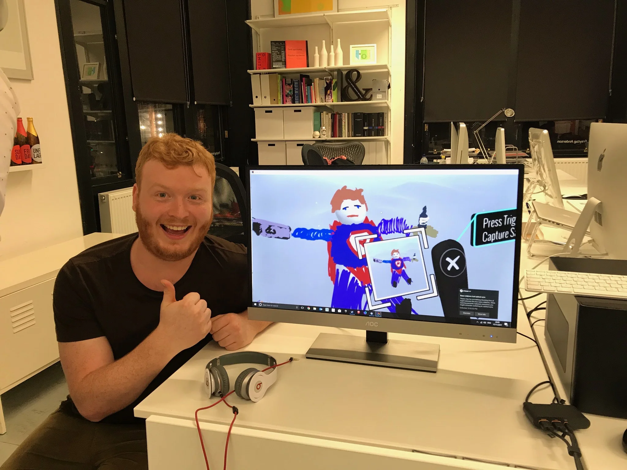 Rex with his creation - Renderboy!