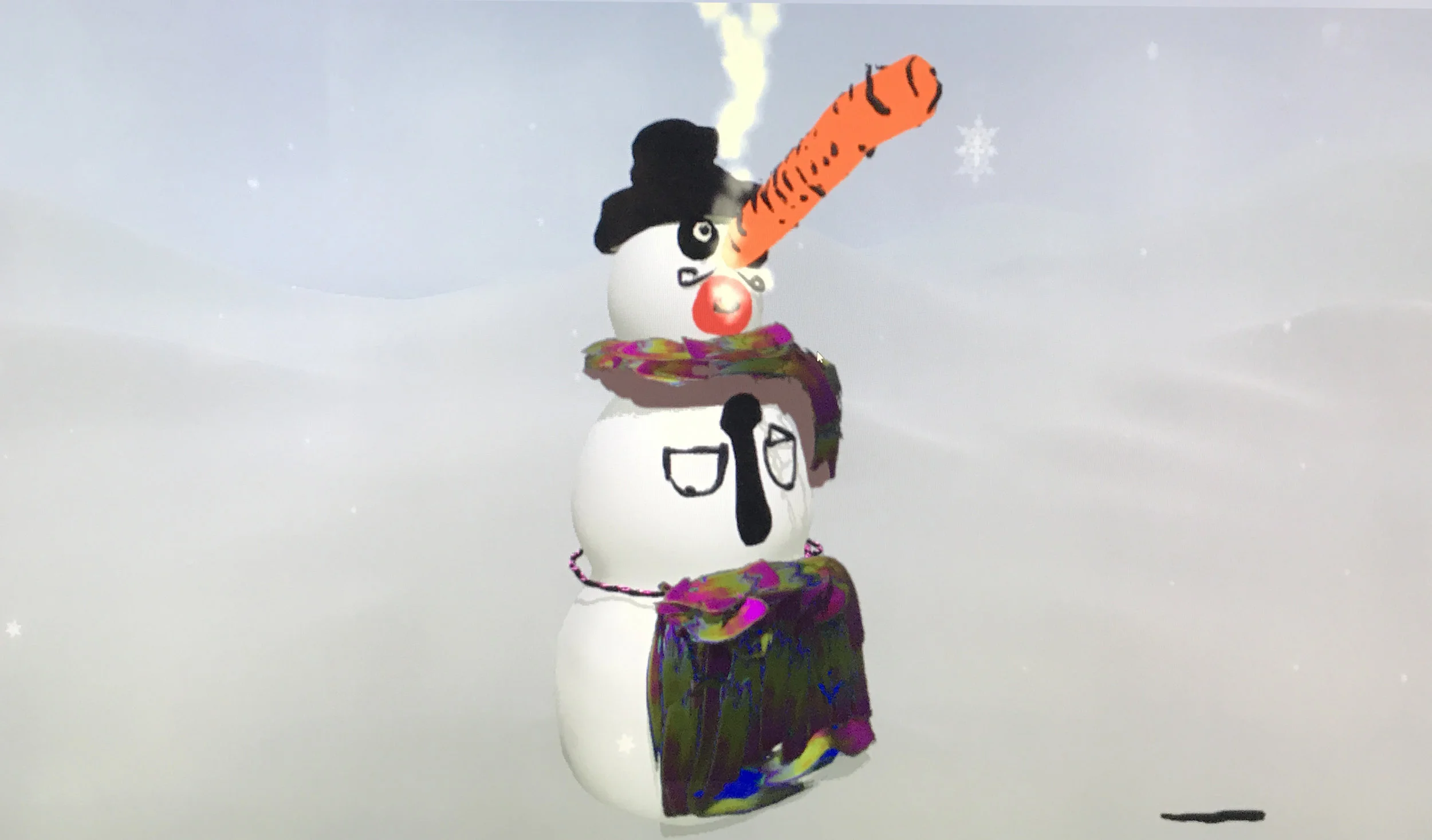 The wining Snowman - created by Greig at Freytag Anderson