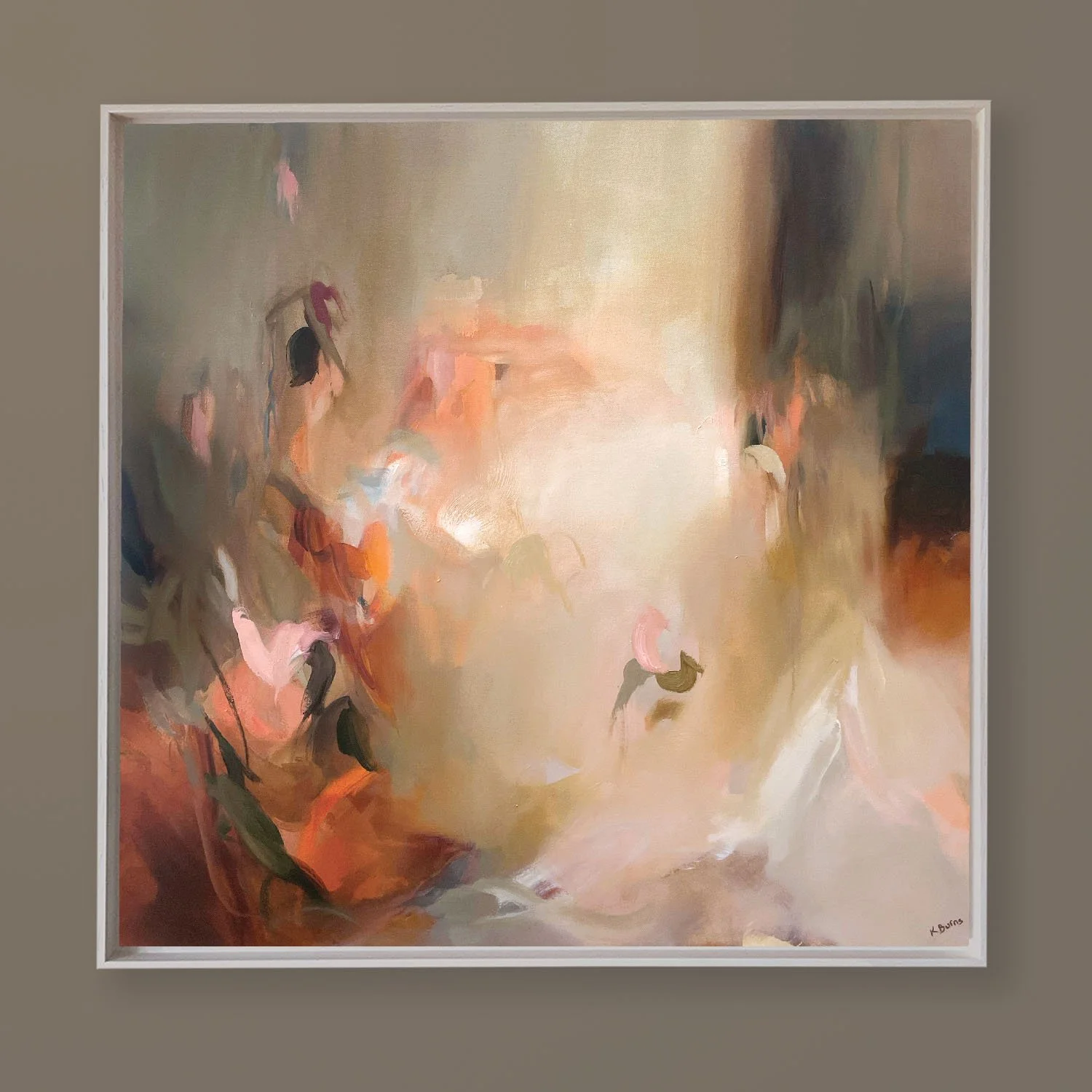 PIXIE GOSSIP_100x100cm framed on brown.jpg