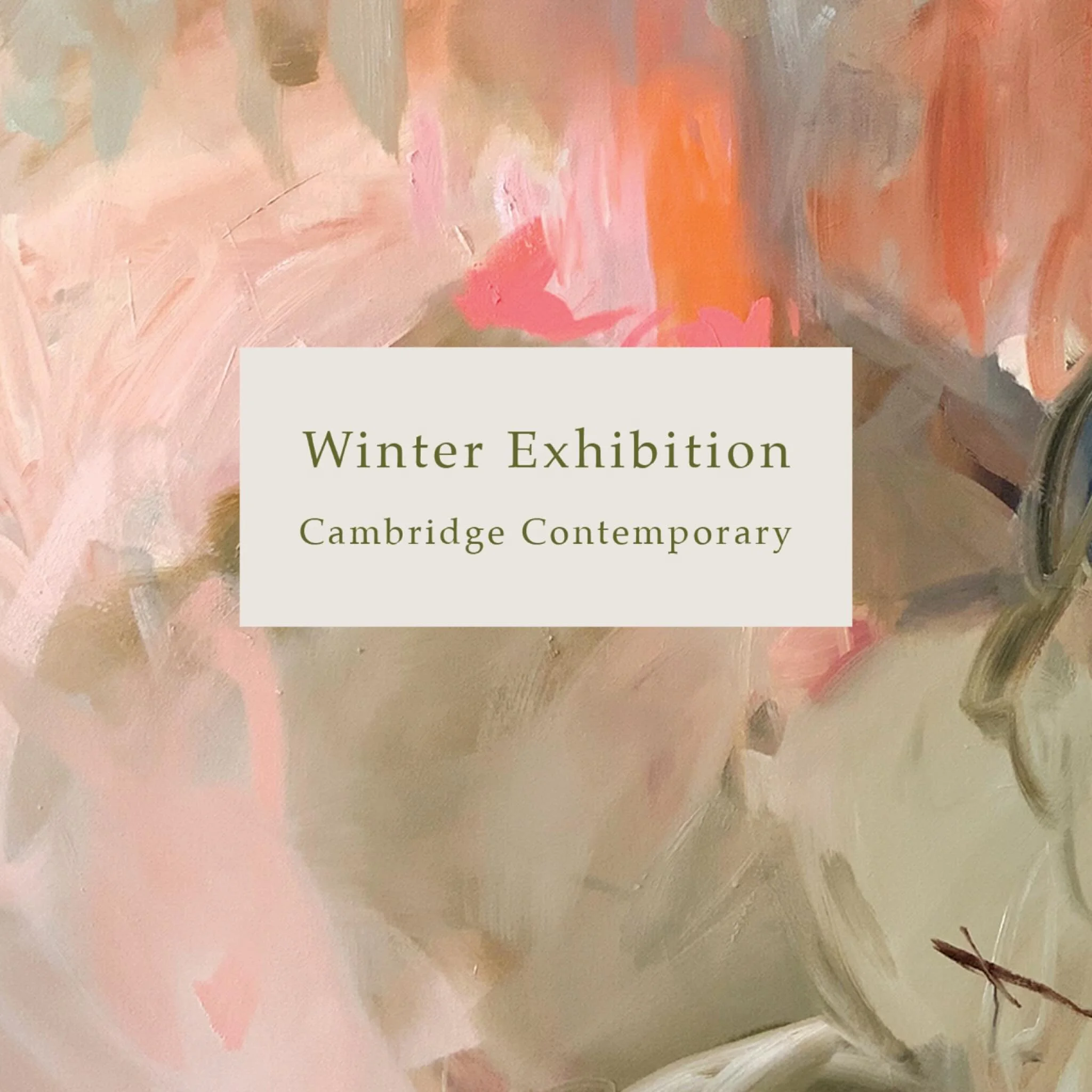 The gorgeous Winter Exhibition at @cca_gallery is up! 🧡🩷🤍