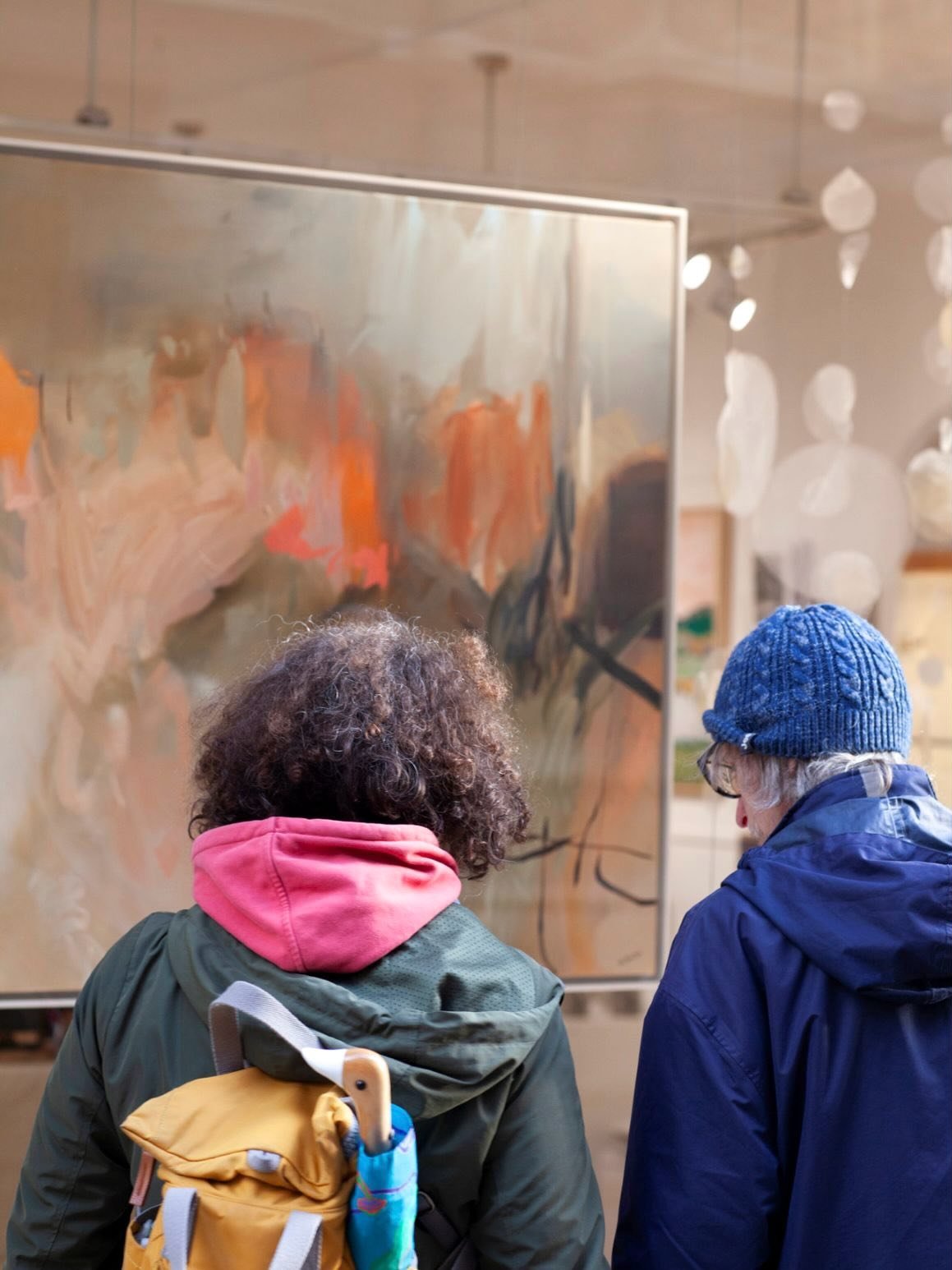 It&rsquo;s the final weekend of the beautiful Winter Exhibition @cca_gallery 

In the window&hellip;
&lsquo;Lost Summer&rsquo;
100x100cm
Oil on canvas

Photos @zuza_g 🤍