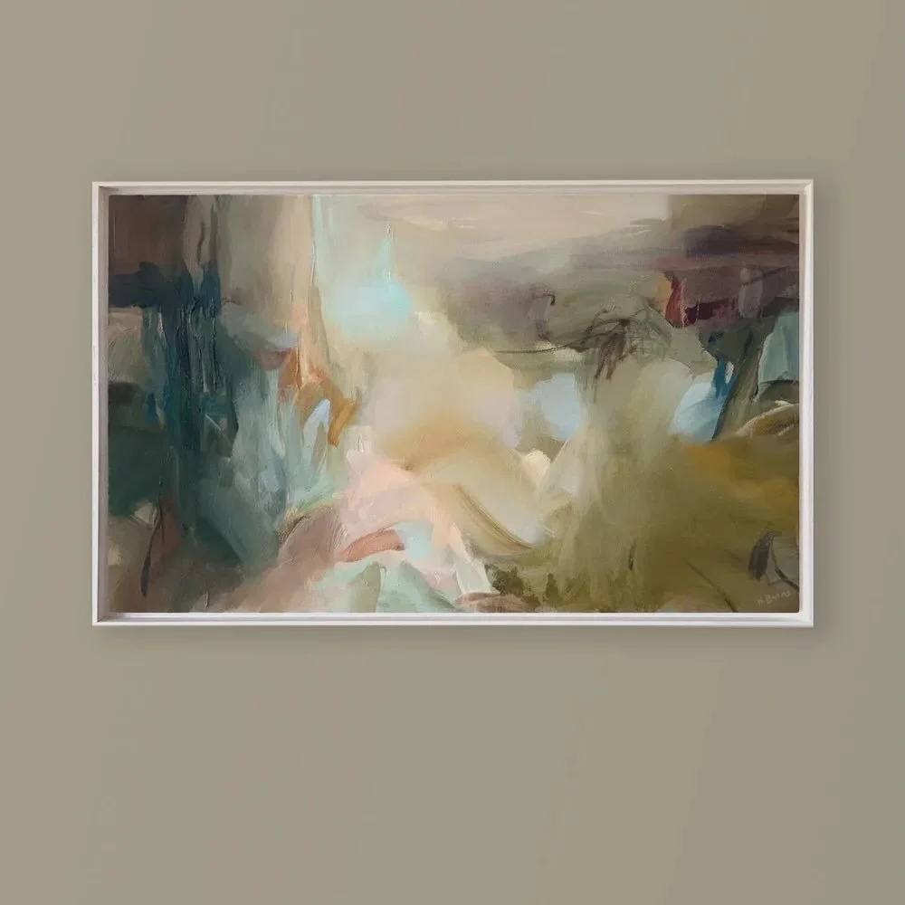 &hellip;

&lsquo;What is it you paint?&rsquo; 
A question abstract artists come across occasionally.

I paint, not what I can see, but what I want to see.

Have a beautiful day.

🤍

&lsquo;Apple Hill&rsquo;
80x50cm
Oil on deep stretched canvas