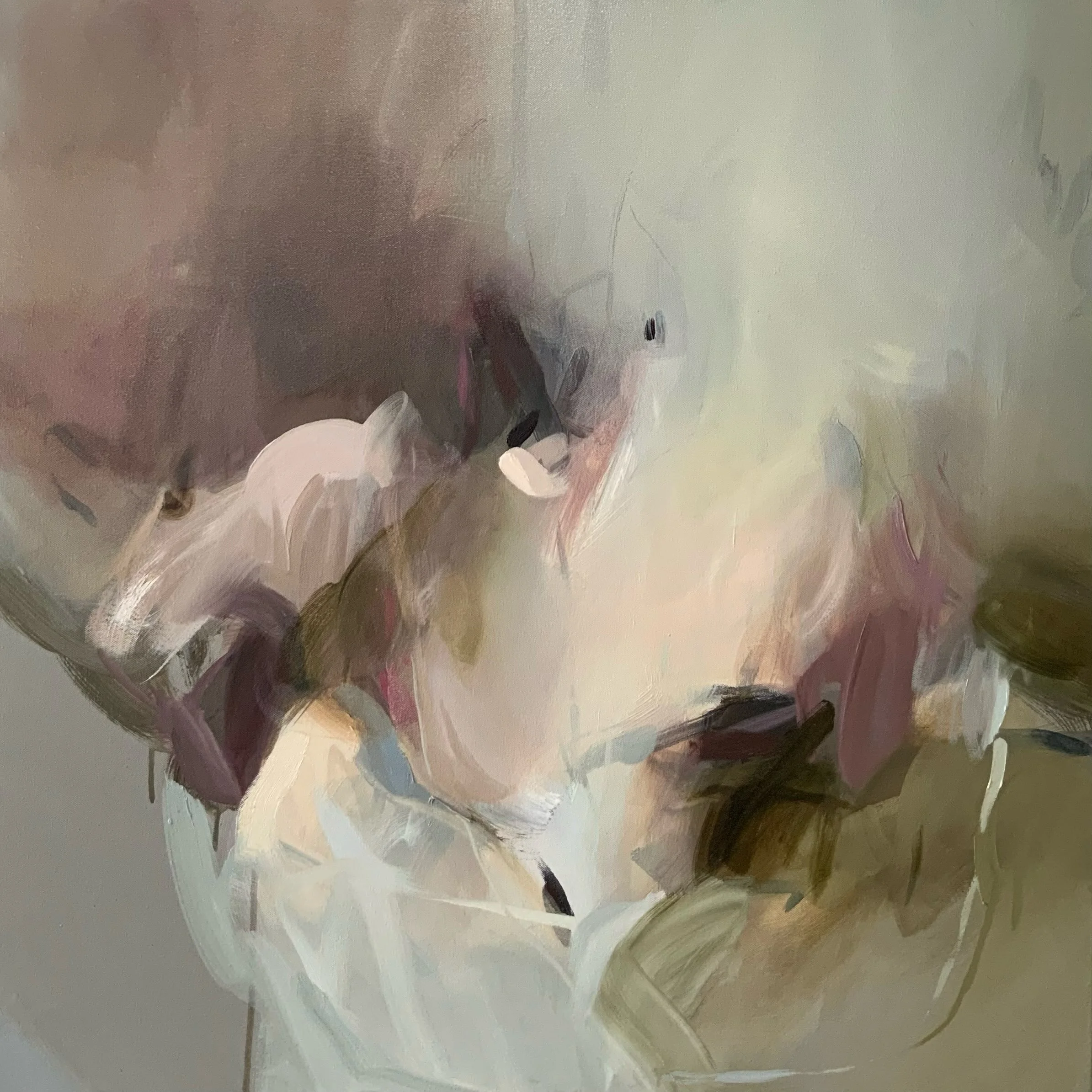 And then the rain came&hellip; 80x80cm WIP 🤍