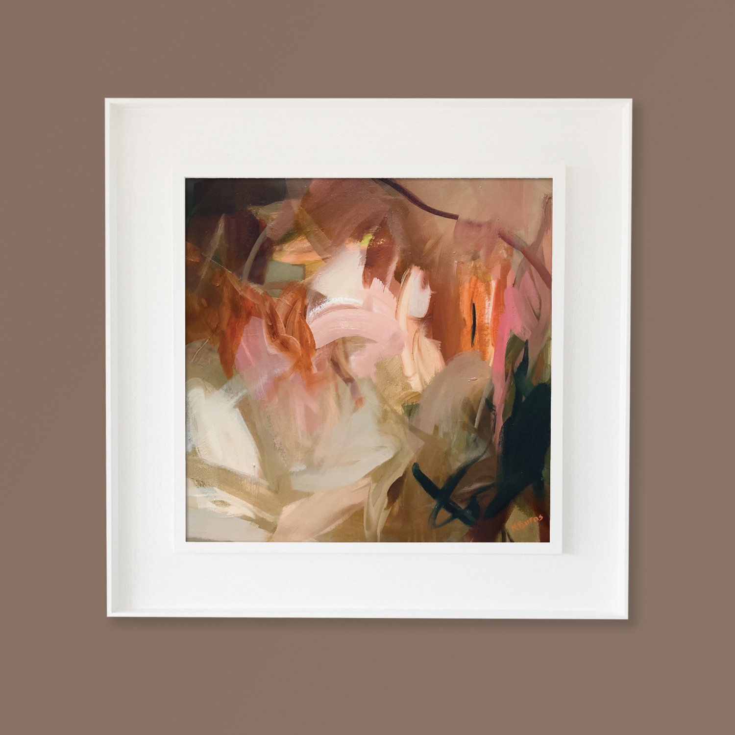 WILDEST DREAMS_40x40cm_framed on brown.jpg