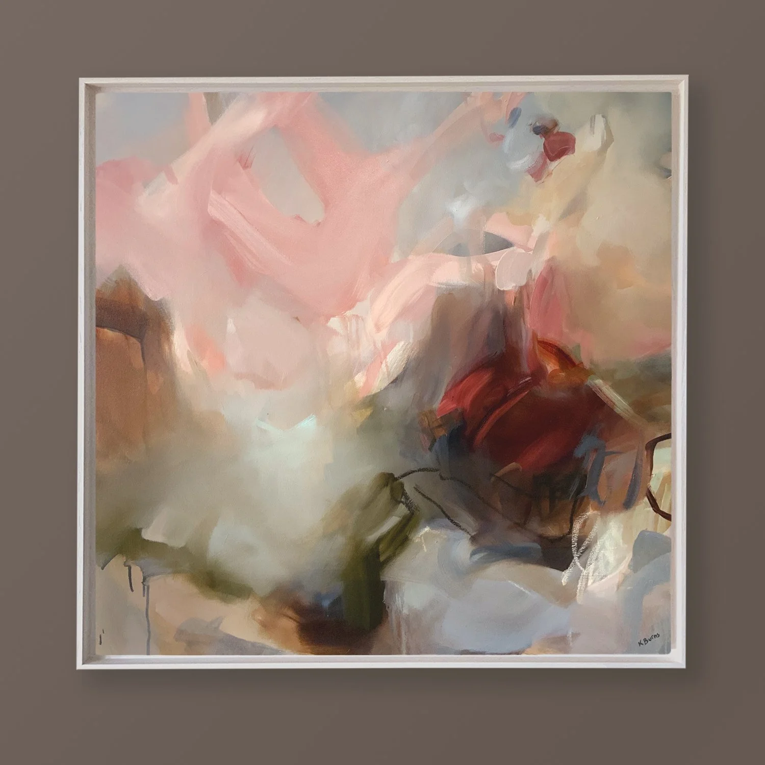 WORLD OF HER OWN_90x90cm framed on brown.jpg