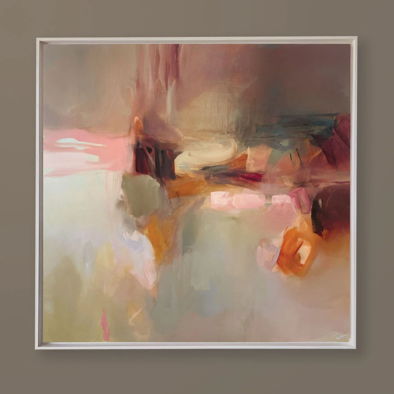 HIGGLEDY PIGGLEDY II_100x100cm framed on brown.jpg