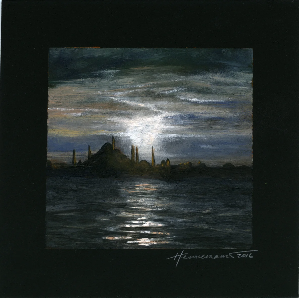 Istanbul | 5x5 | Acrylic on Blackboard | NFS