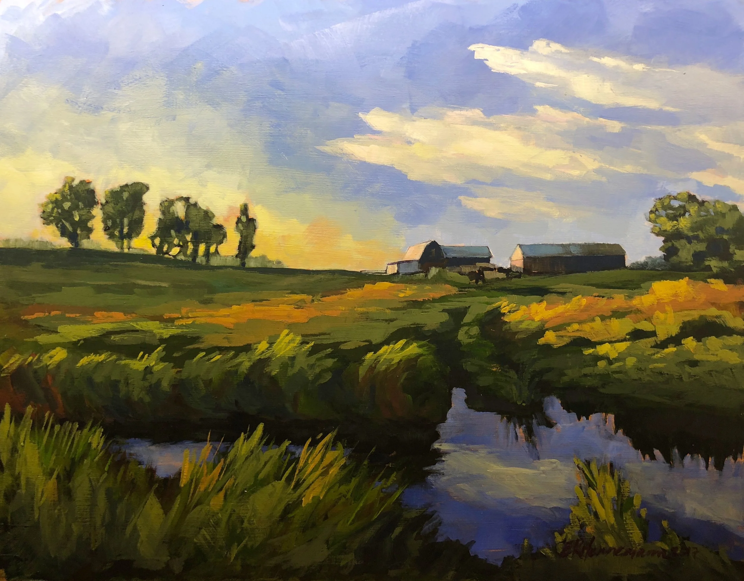 Gleeson Side Road | 16x20 | Acrylic | Hardboard | Sold
