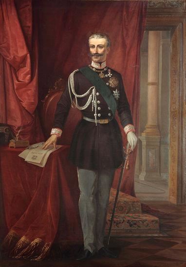 King Carlo Alberto I with an Albertina