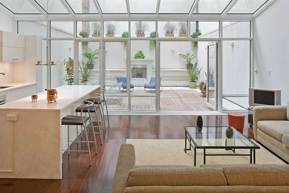 Rear Duplex Sunroom and Terrace