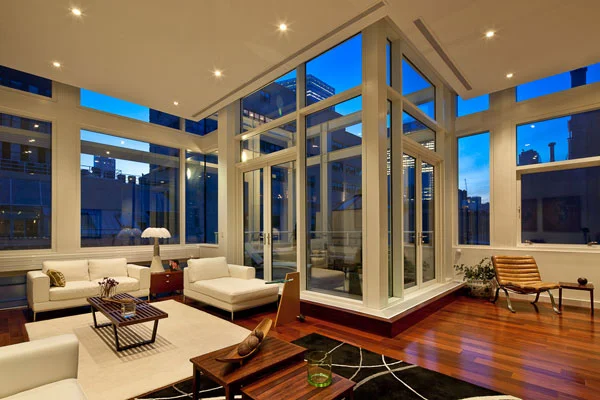 Penthouse Living Room and Terrace