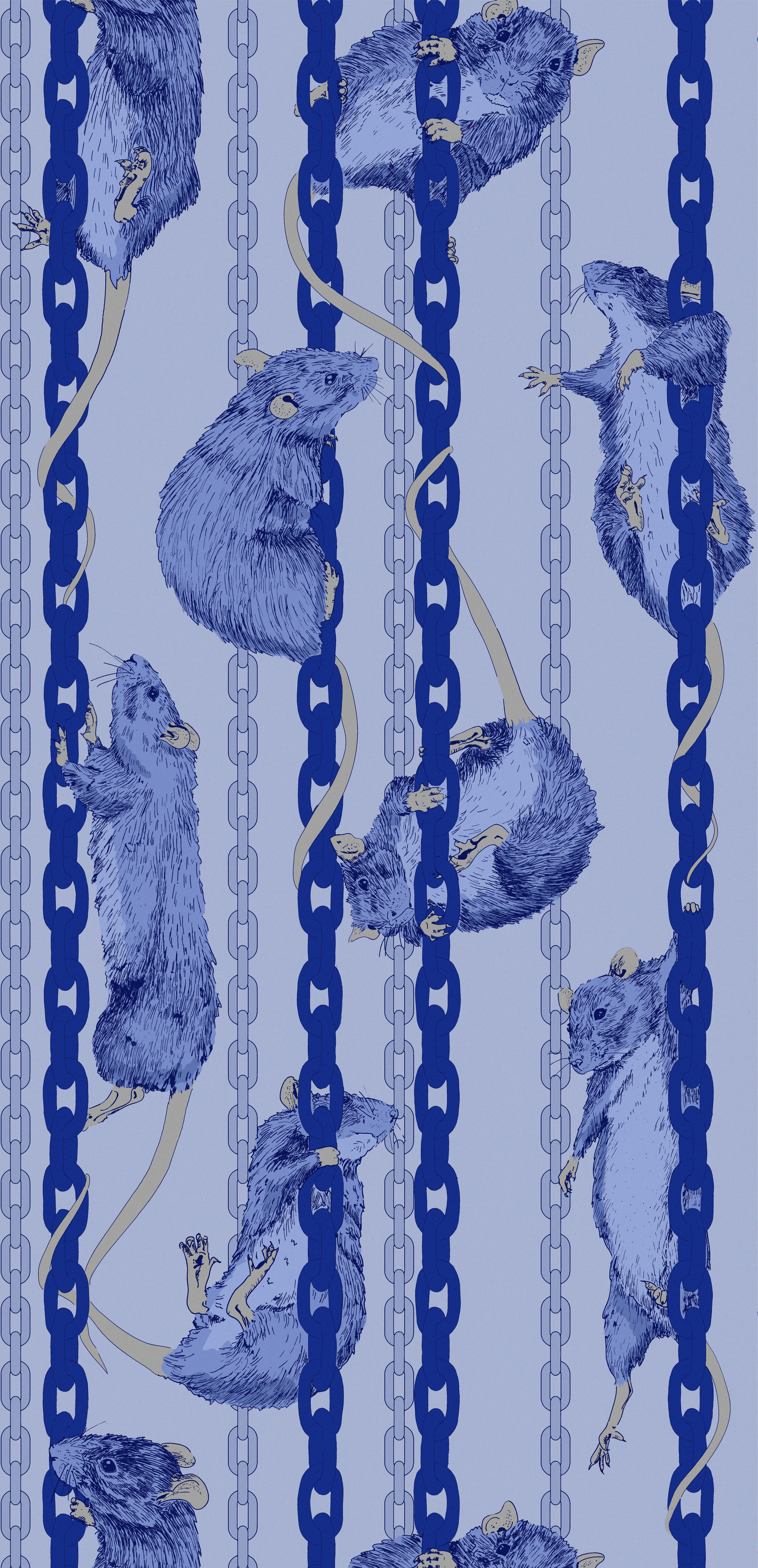 Climbing Rats - Blue - Sample