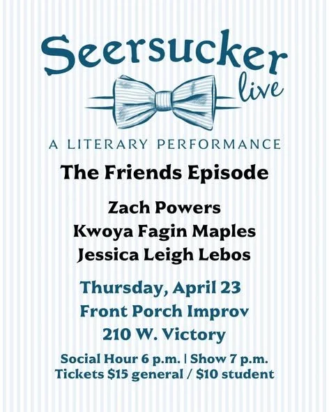 Savannah Debut of the novel "Migraine Diaries" by Zach Powers: Seersucker Live, The Friends Episode