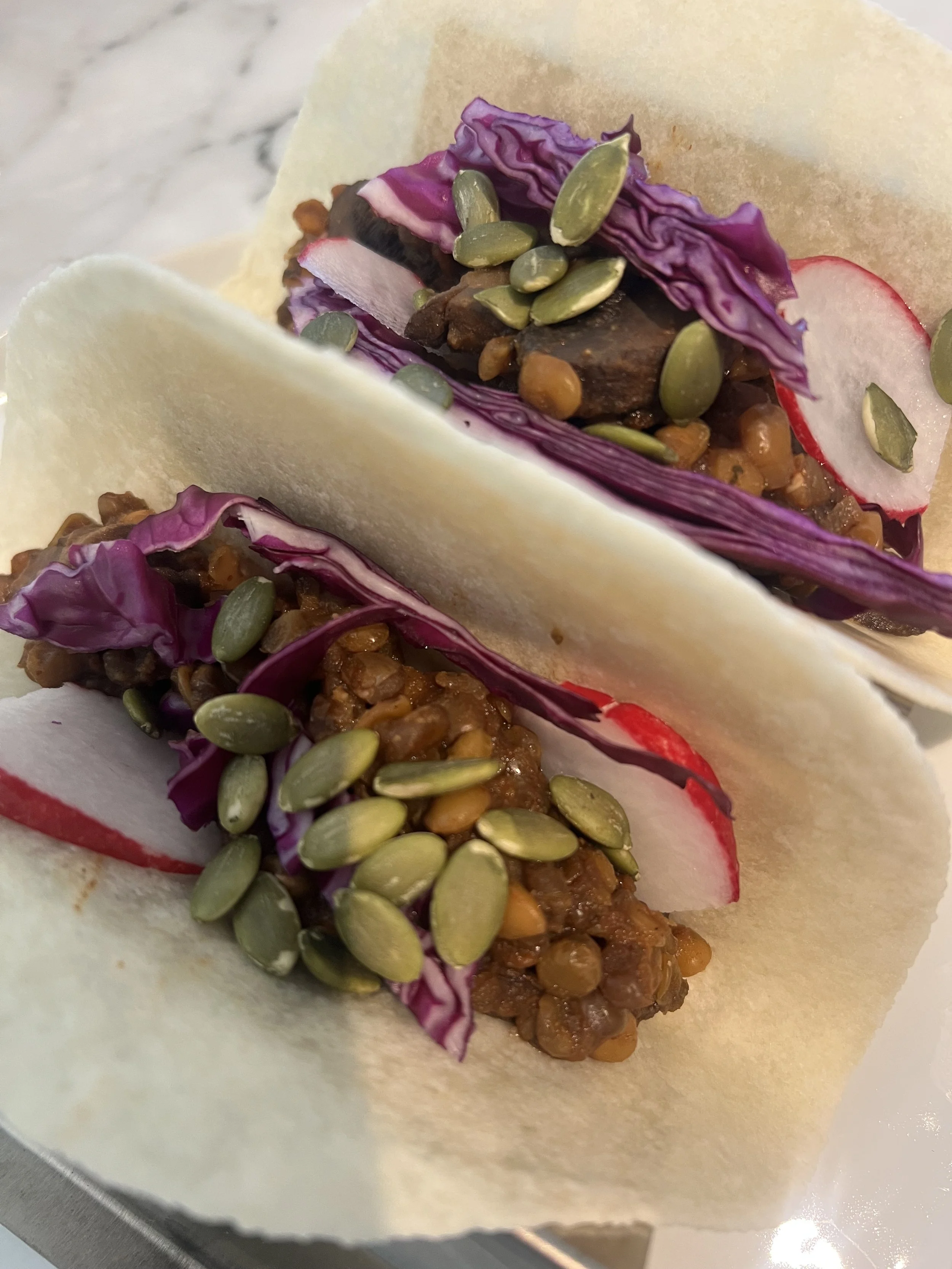 Lentil &amp; Mushroom Tacos
