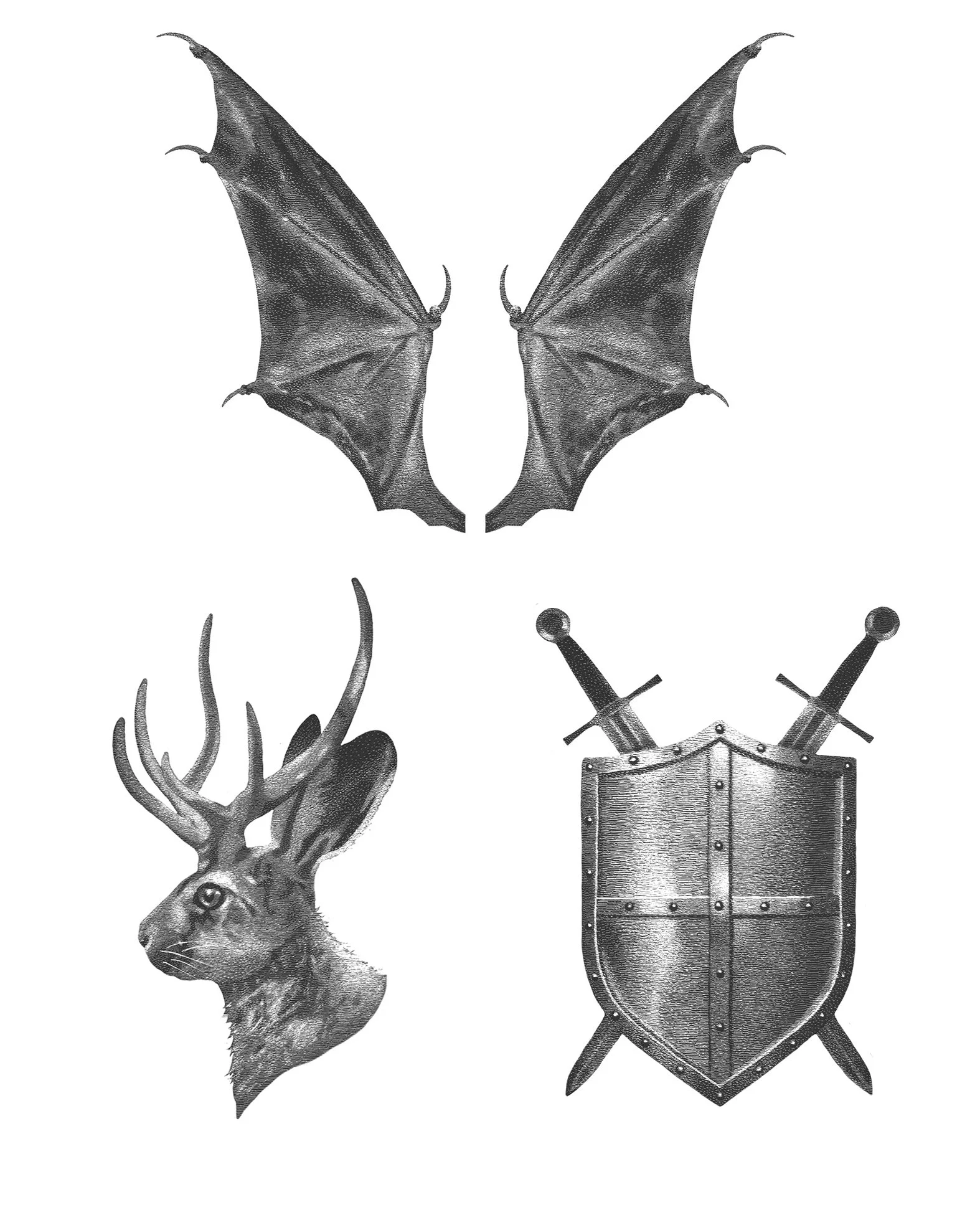 Spot Illustrations : Deviant Resurrection