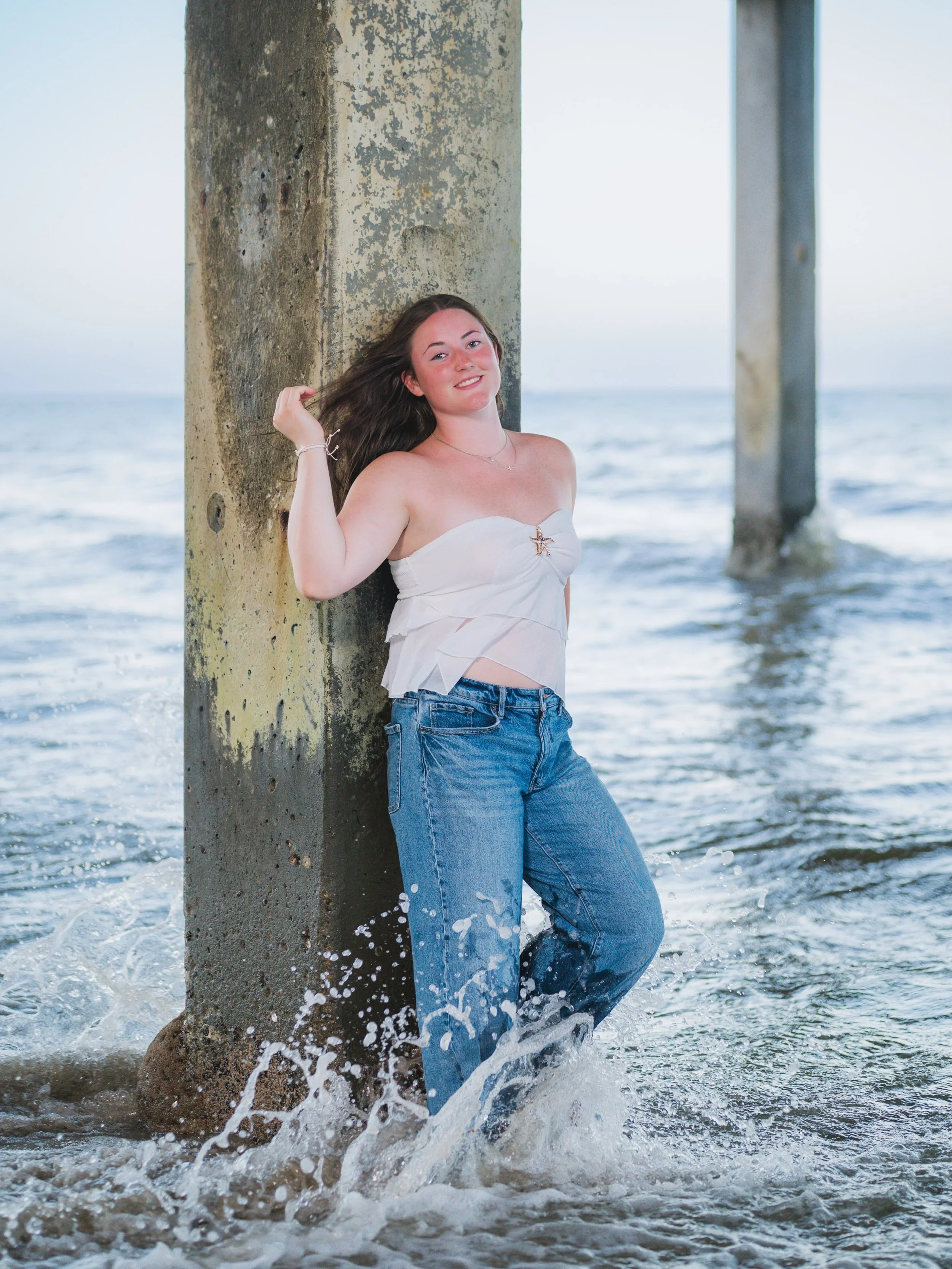 Meet Belle, Class of 2027 &mdash; she flew in from Colorado for a dive meet and we snuck in a senior session while she was here. Destination portraits are genuinely one of my favorite things, and this summer has had some incredible ones. What made th