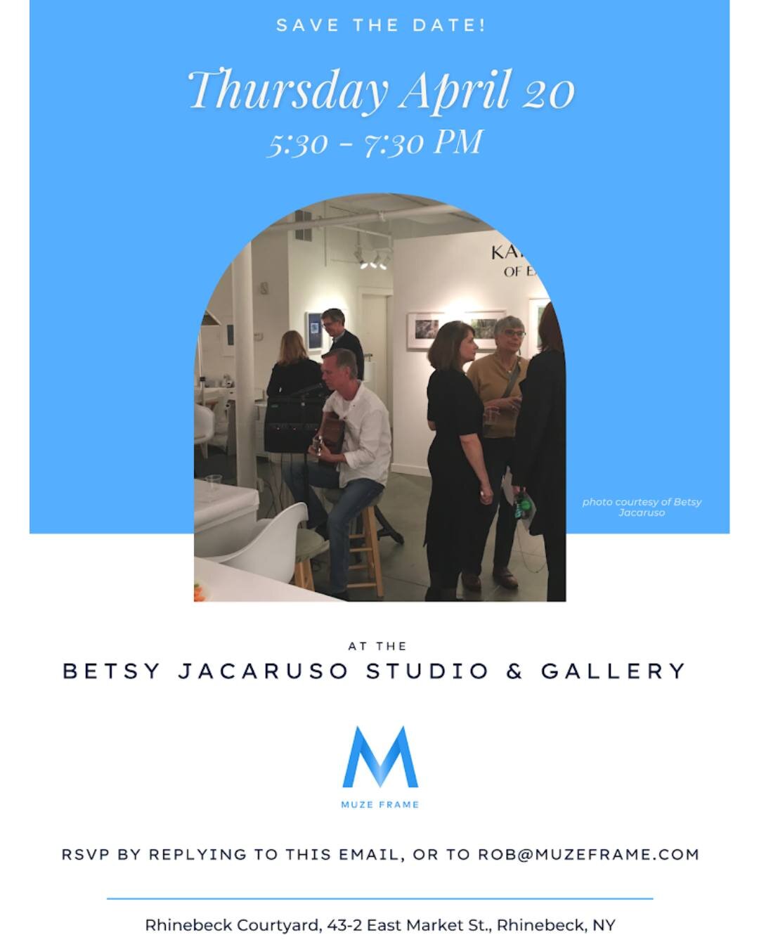 We&rsquo;re thrilled to be hosting the Muze Frame App Event, taking place Thursday April 20, 2023 from 5:30 - 7:30 pm at our gallery. Robert Gukeisen, the creator of the App, will be introducing us all to the new exciting features of his creation. If