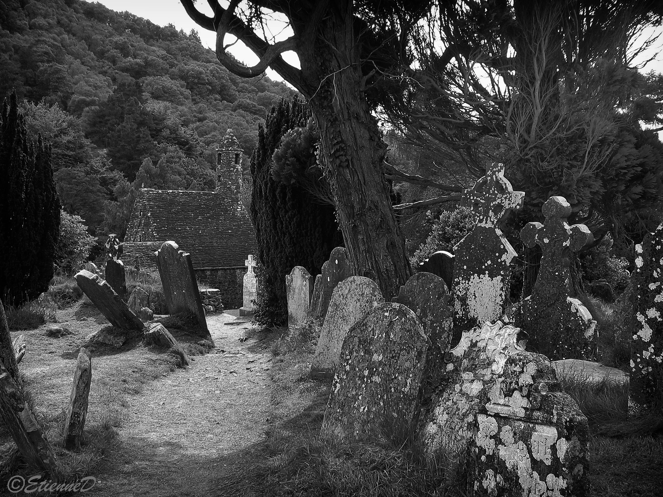 Monastère de Glendalough, Irlande.