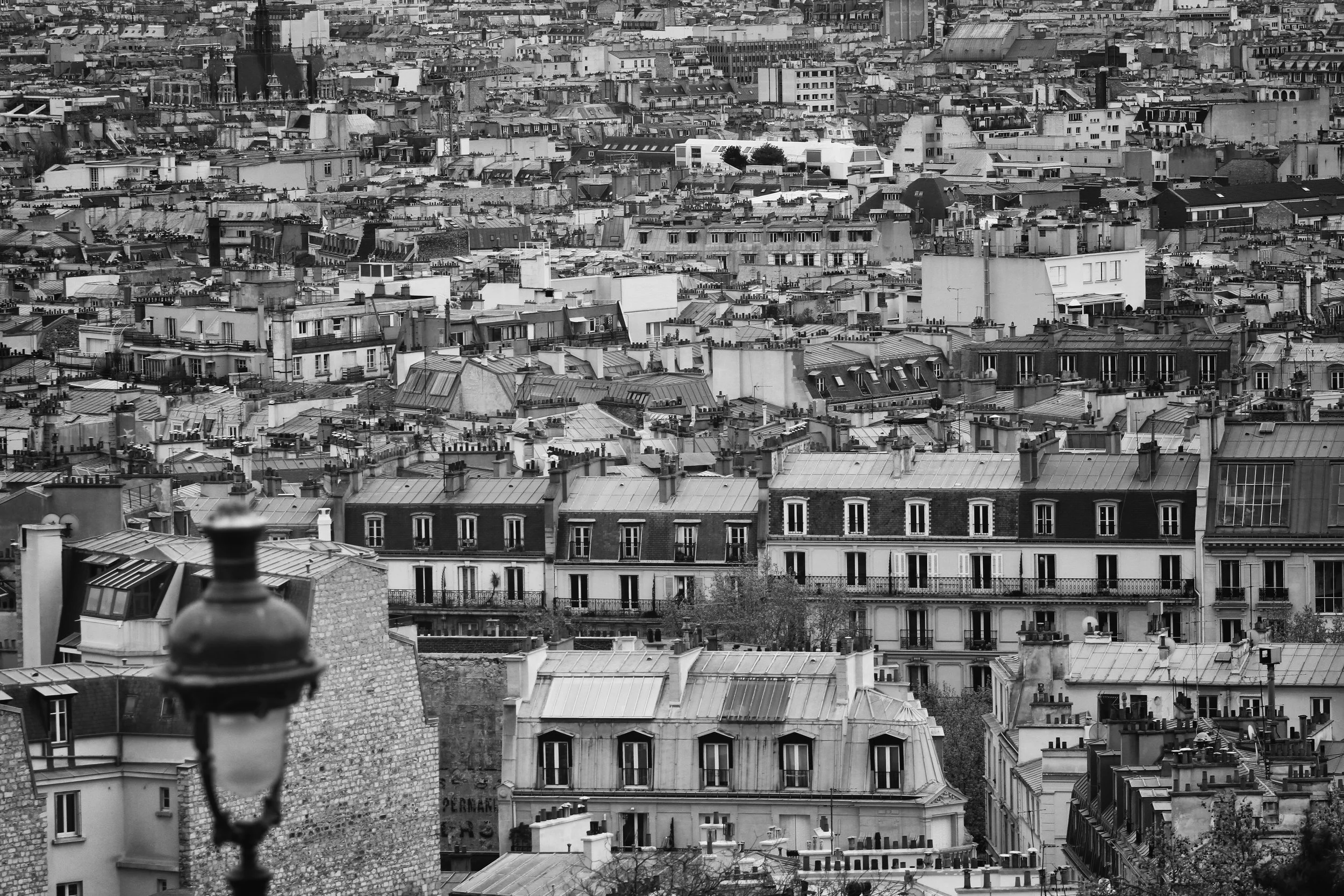 Paris rooftops.