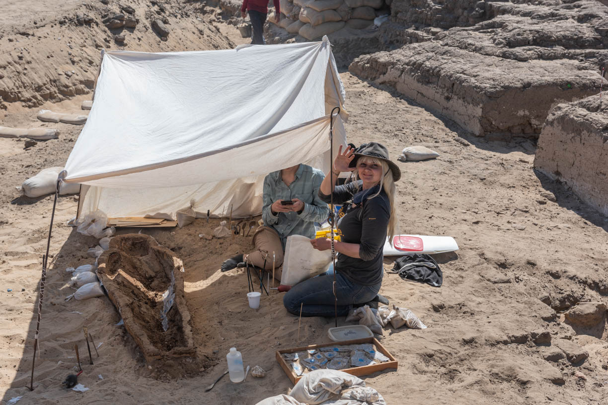 Fig. 5. Day 5 in situ. Photo: Ayman Damarany / North Abydos Expedition © 2019