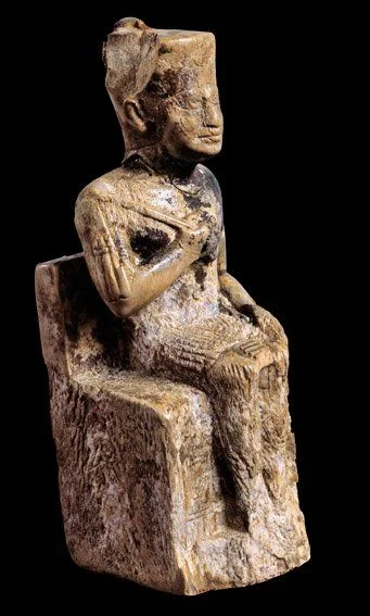 Fig. 1. Ivory statuette of King Khufu from Abydos, c. 2325-2175 BCE. Photo courtesy of the Egyptian Museum, Cairo