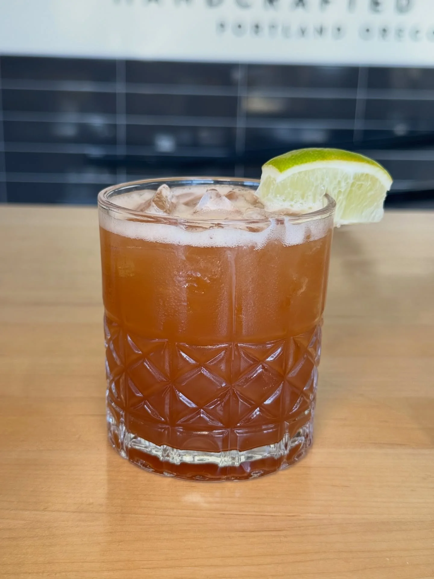 Meet Kokomo! 🍹 ✨ Jamaican rum, cacha&ccedil;a, date orgeat + lime, 🍋&zwj;🟩 basically a little tropical vacation in a glass! 🌴 Come celebrate Friday the Grassa way. Doors open at 11am! 😋 
&bull;
&bull;
&bull;
#cocktails #pdxnow #pdxeats #pdxdrink
