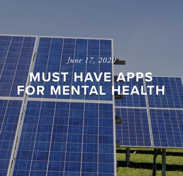 #NewBlog #LinkInBio -- Must have apps for your mental health