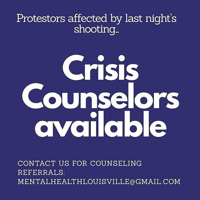 @mentalhealthlou has crisis counselors available for anyone in need of mental health assistance after last night's shooting.

Please share this information!