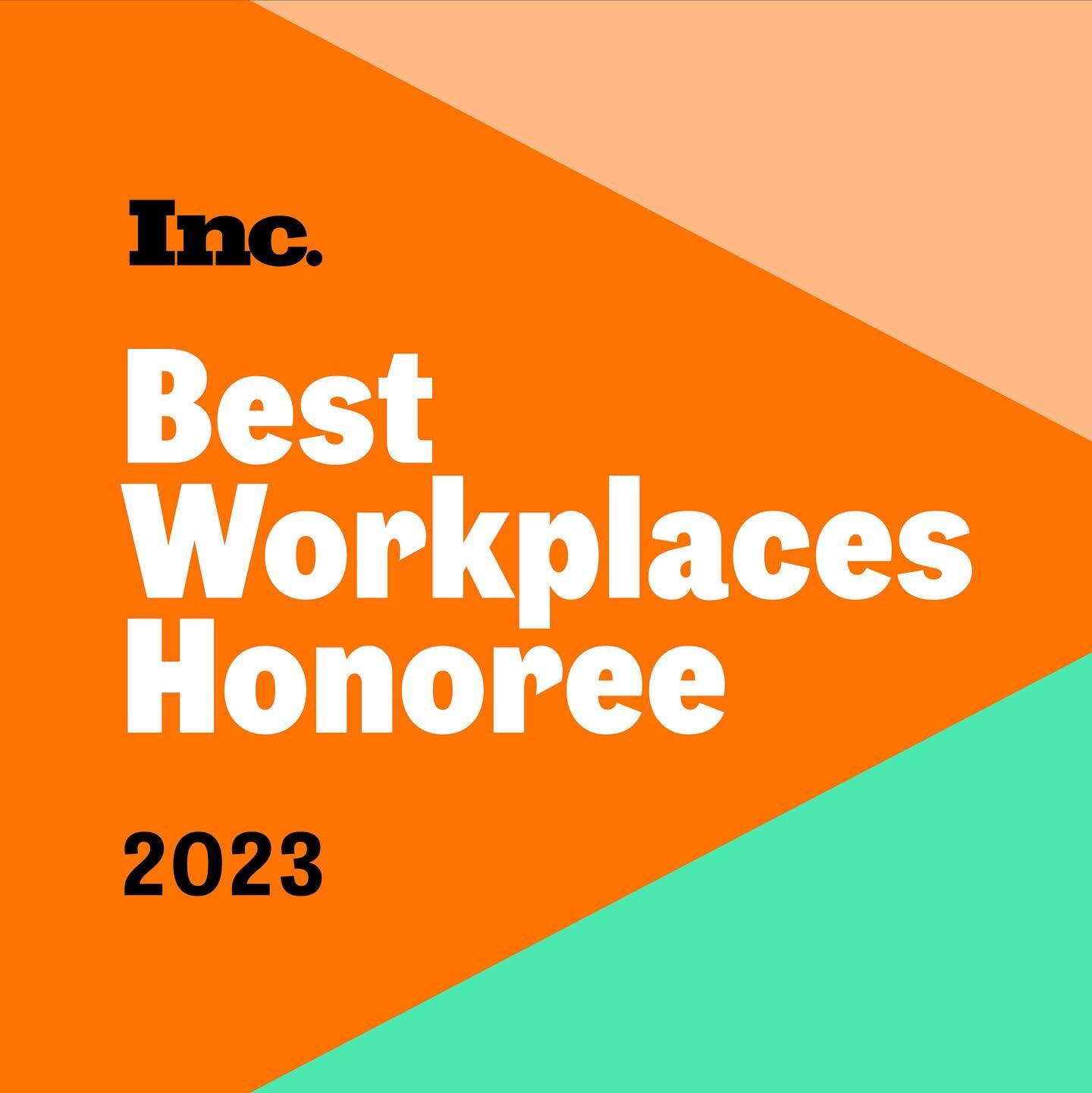 We have just been named one of Inc. Magazine's Best Workplaces of 2023!!! 🎉🎉🎉

To be recognized as a Best Workplace is a tremendous honor for our agency and our incredible team members. This award represents the hard work and determination that ea